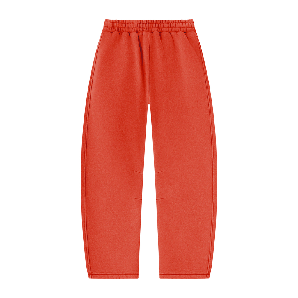 DeLuX  Vintage Wash Barrel Leg Fleece Sweatpants