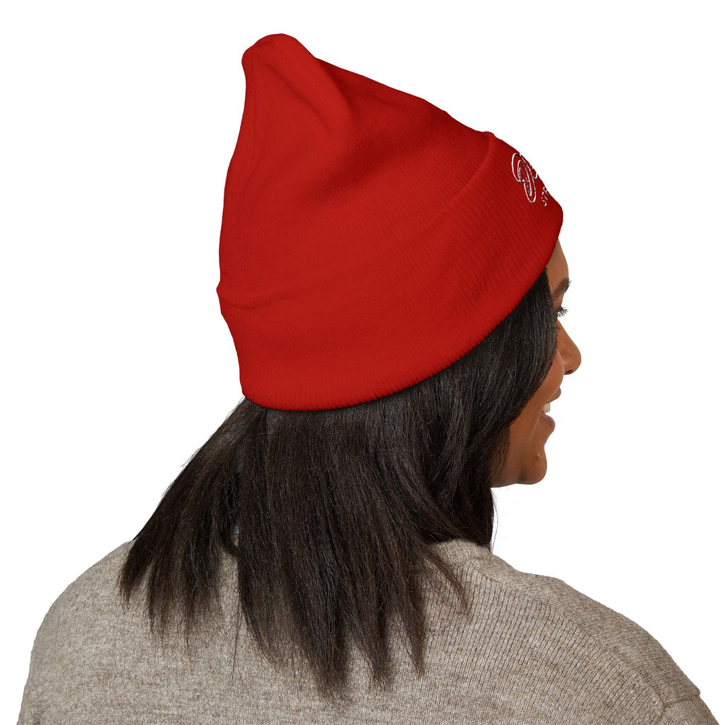 Delux Streetwear Embroidered Cuffed Beanie — Bold Knit Hat