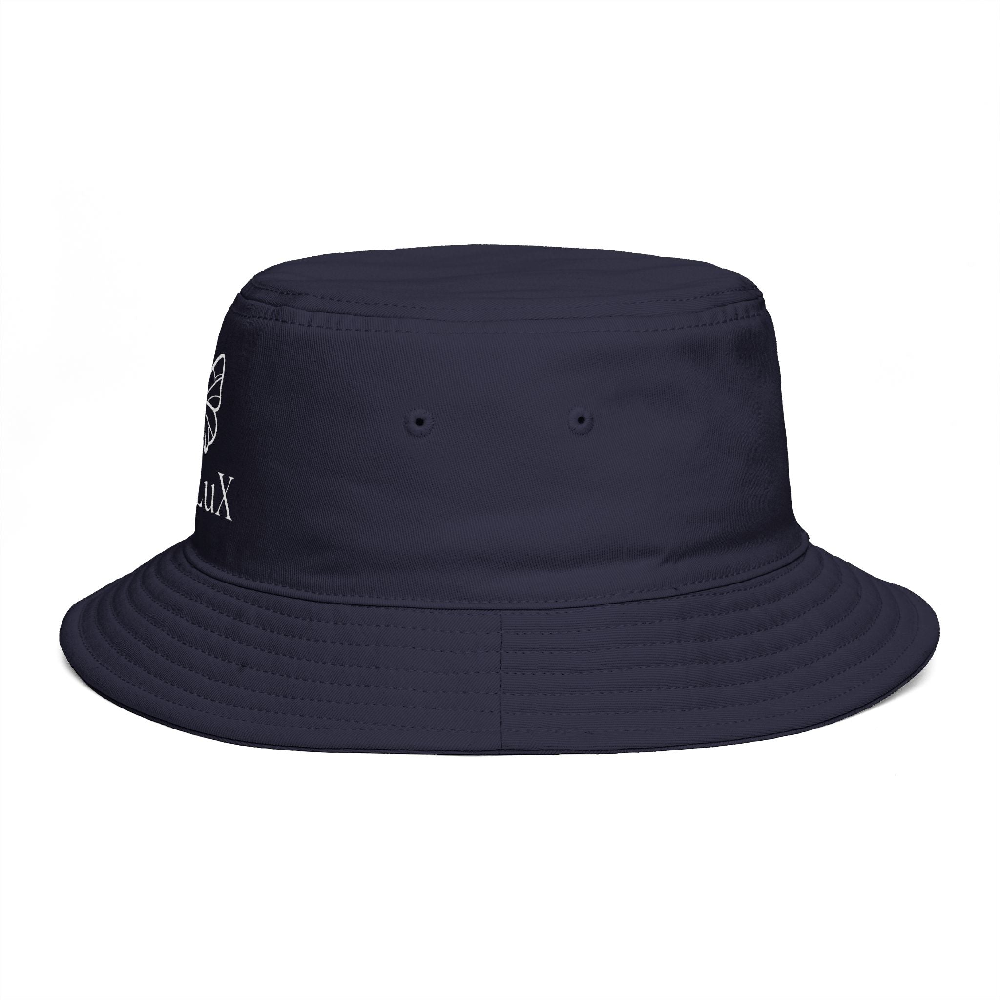 Women De’LuX Butterfly Bucket Hat — Embroidered Brown Fashion Hat