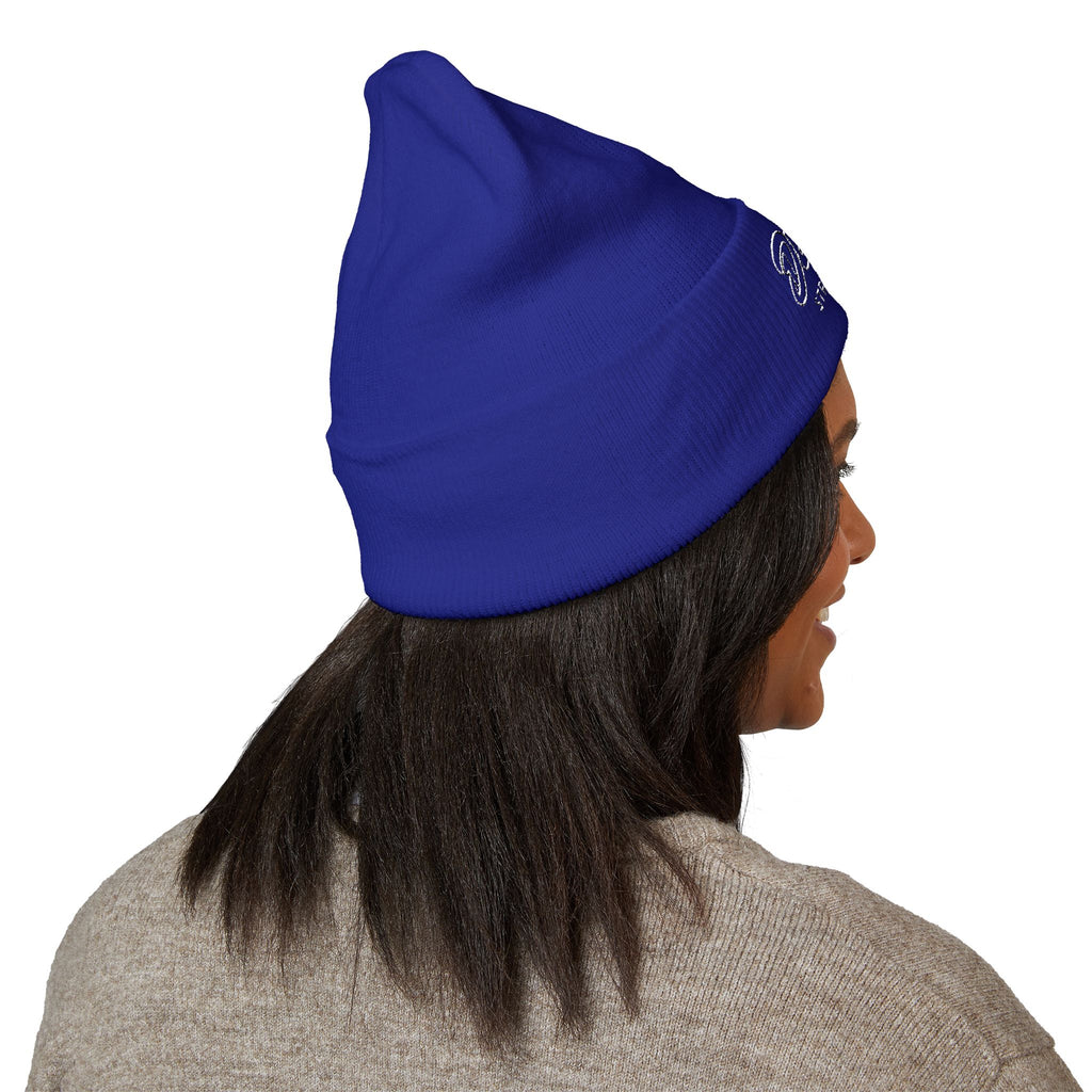 Delux Streetwear Embroidered Cuffed Beanie — Bold Knit Hat
