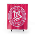 De'Lux Streetwear DS Logo Pink Shower Curtain – Bold Urban Bathroom Decor