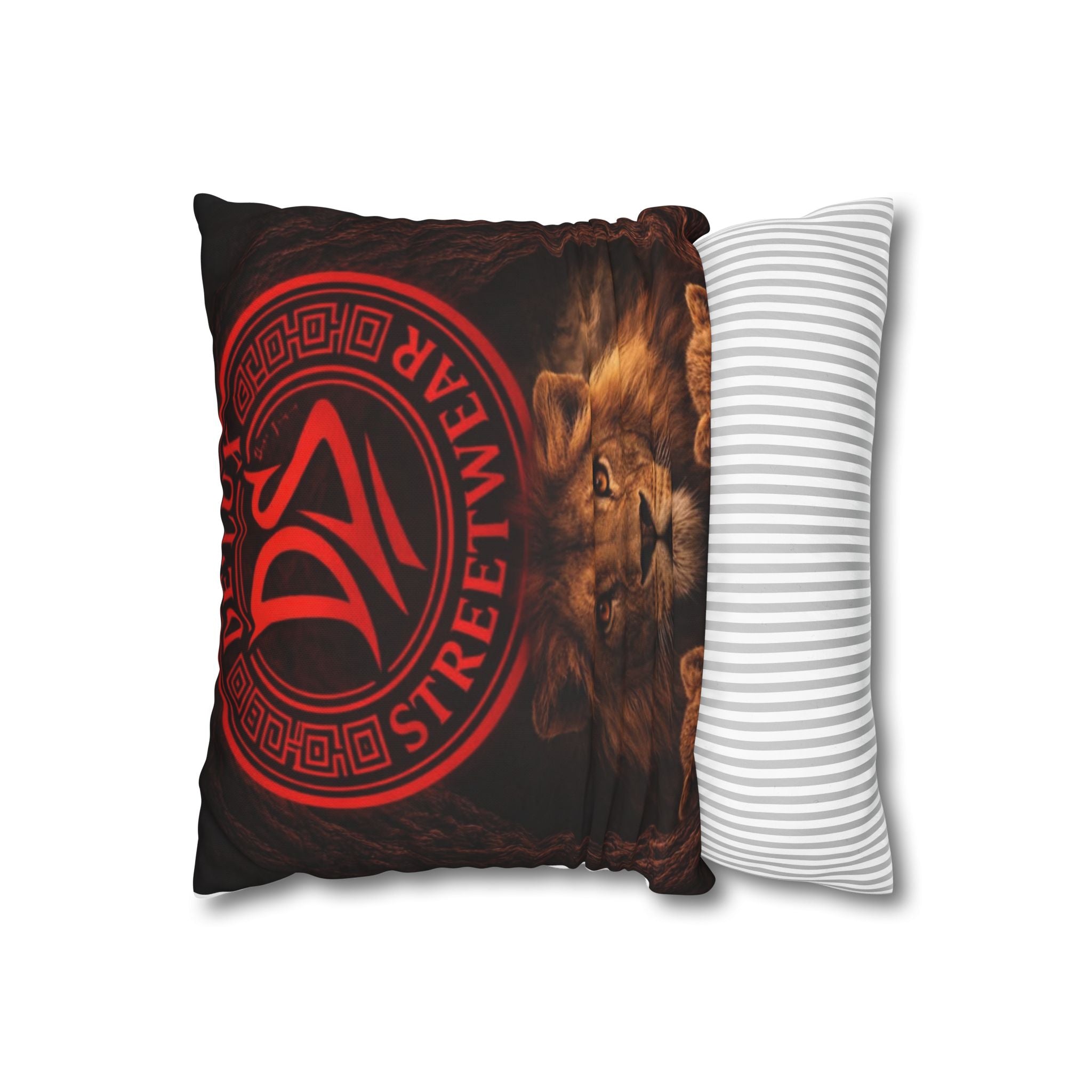 De'Lux Streetwear DS Logo Square Throw Pillowcase