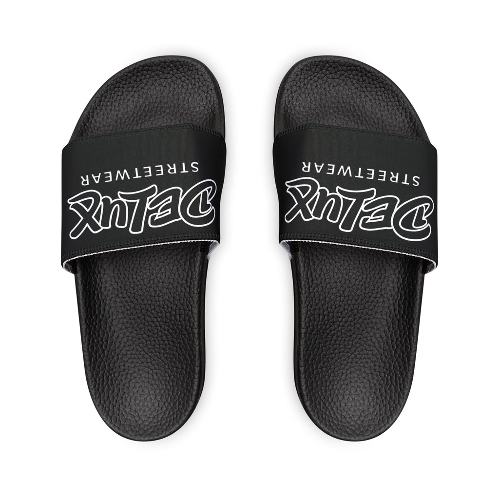 Youth Slide Sandals — 'Delux Streetwear' Adjustable Removable-Strap Pool & Casual Slides