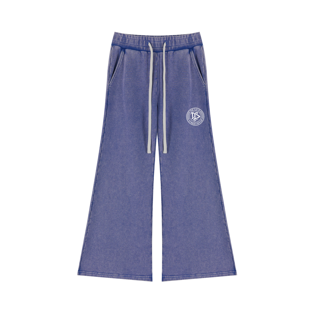 DeLuX Women’s Mineral Wash Flared Leg Sweatpants