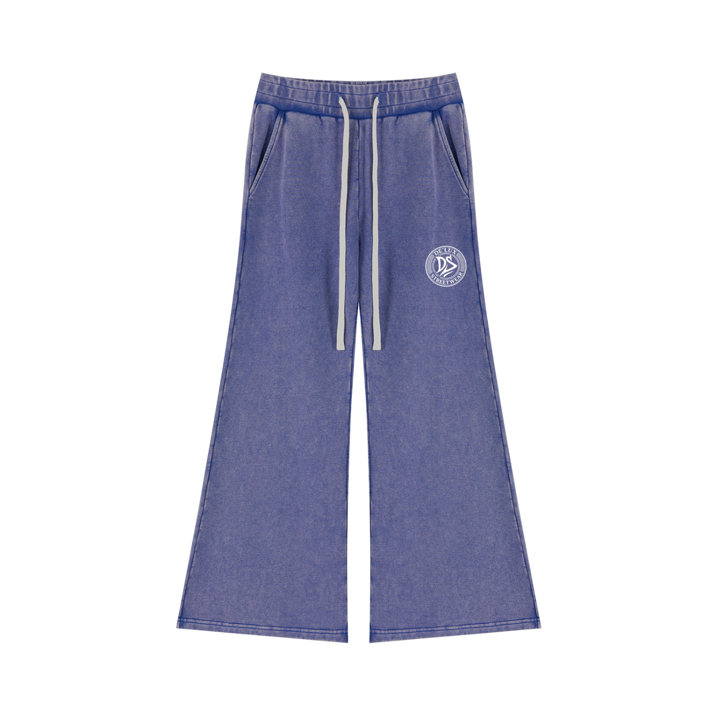 DeLuX Women’s Mineral Wash Flared Leg Sweatpants