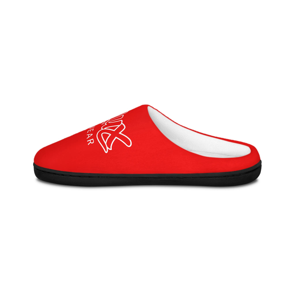 Relax Streetwear Men's Red Indoor Slippers — 'RELAX STREETWEAR' Cozy Home Slides