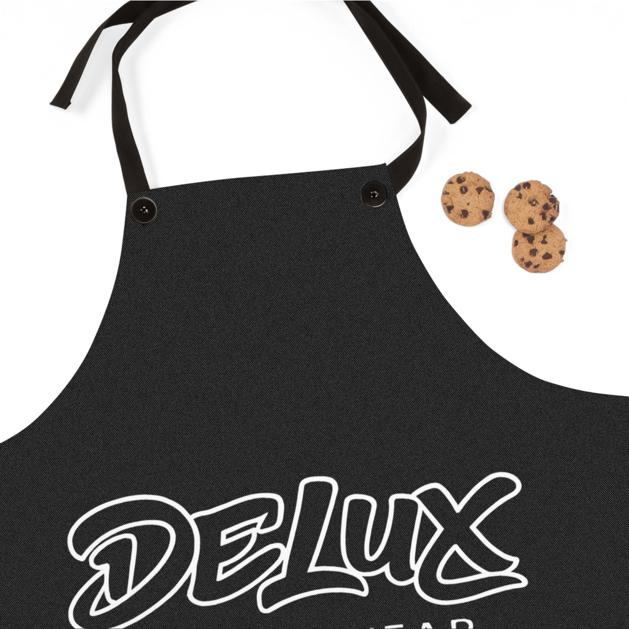 Apron - DELUX Streetwear Graphic Chef Apron (Black)