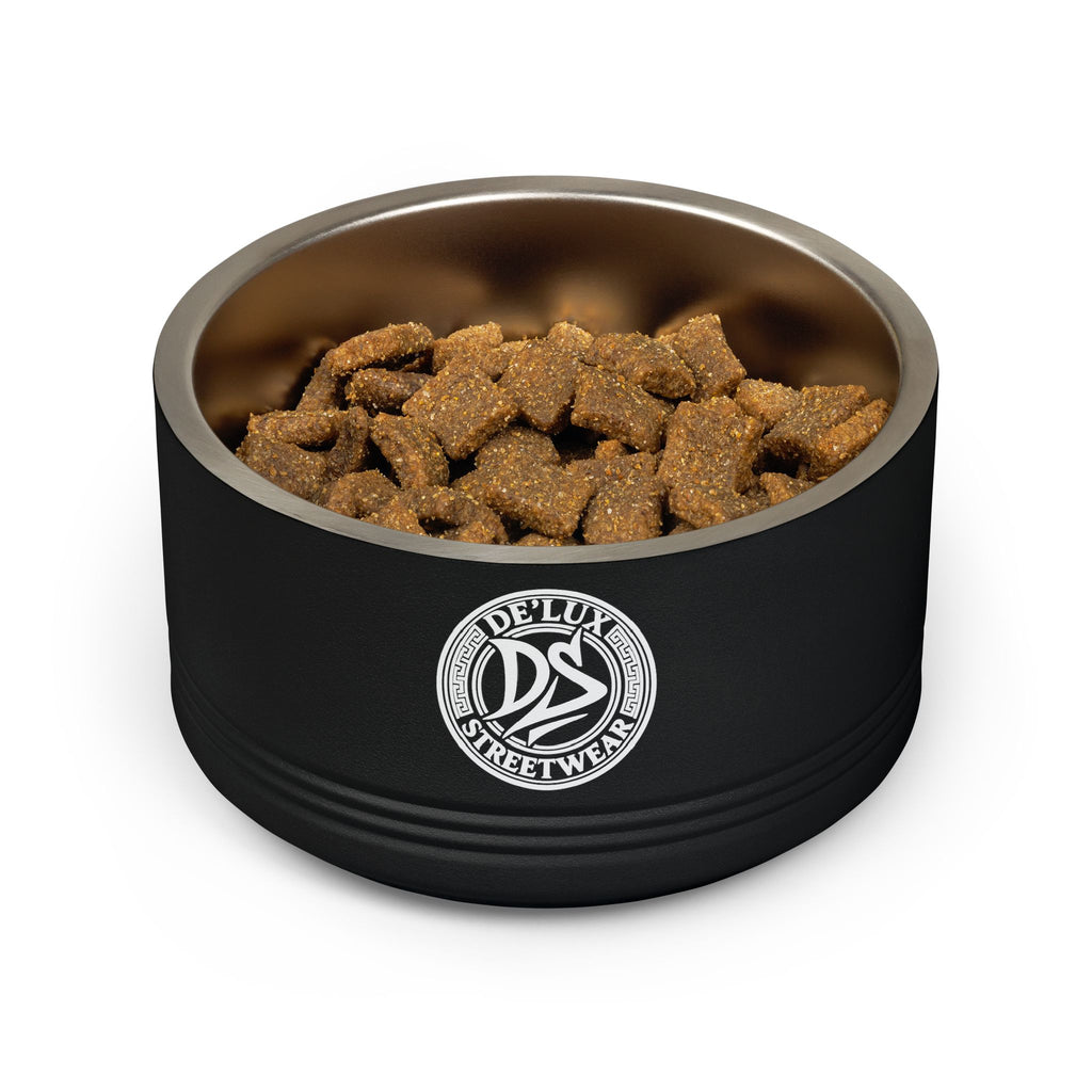 Ceramic-Style Stainless Pet Bowl — 18oz Modern Dog & Cat Feeder