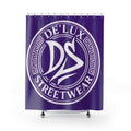 Shower Curtain — De'Lux Streetwear Logo Purple Bath Curtain