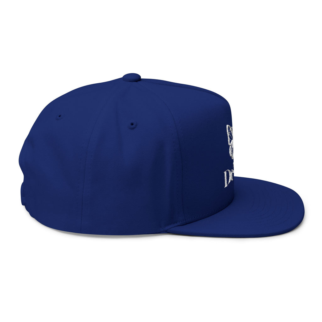 DeLuX Women Embroidered Butterfly Rhinestone Flat Bill Cap — Luxe 'Bee Lux' Snapback