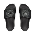 Men's Removable-Strap Slide Sandals — Black Logo Comfort Slides