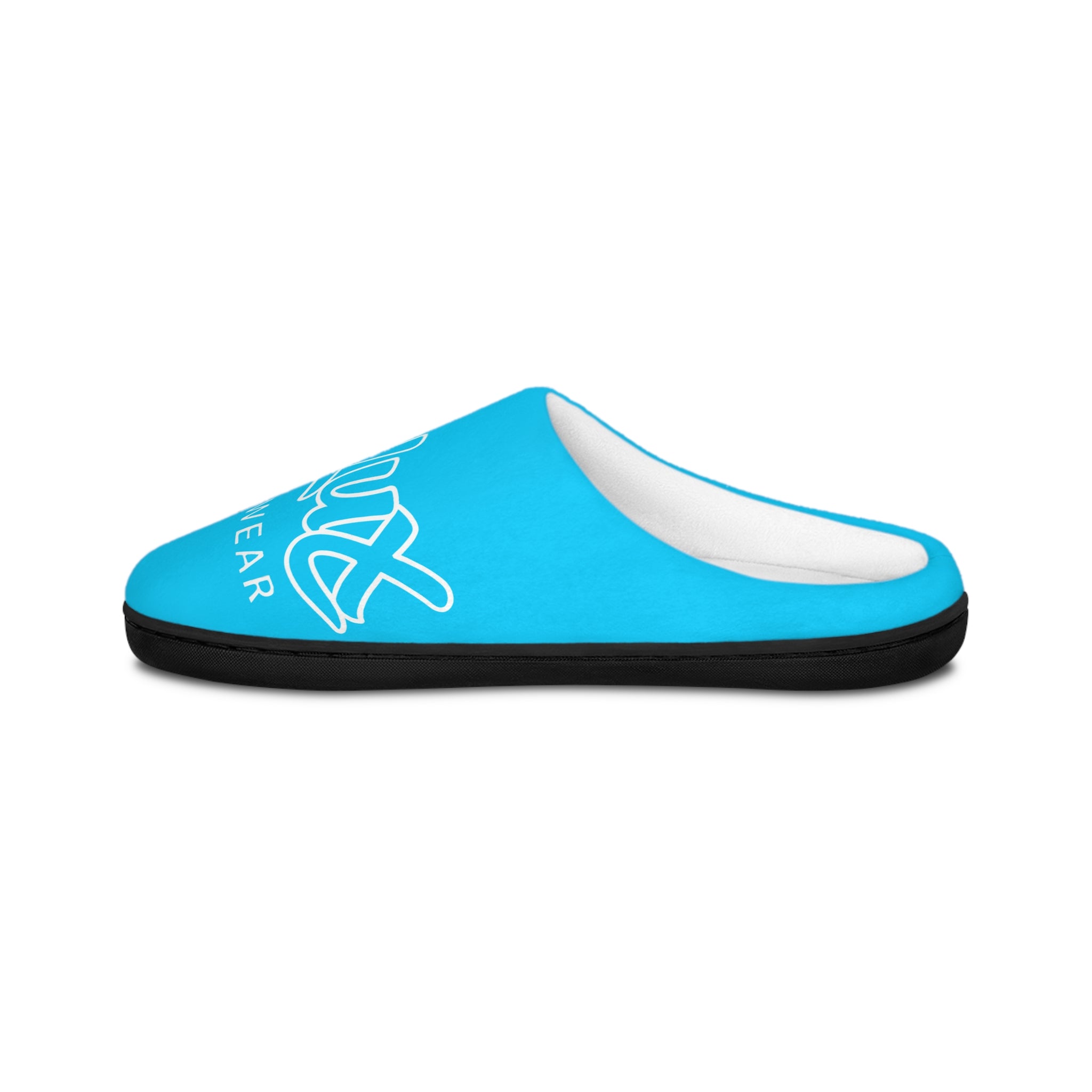 Blue 'Delux Streetwear' Men's Indoor Slippers — Cozy House Shoes