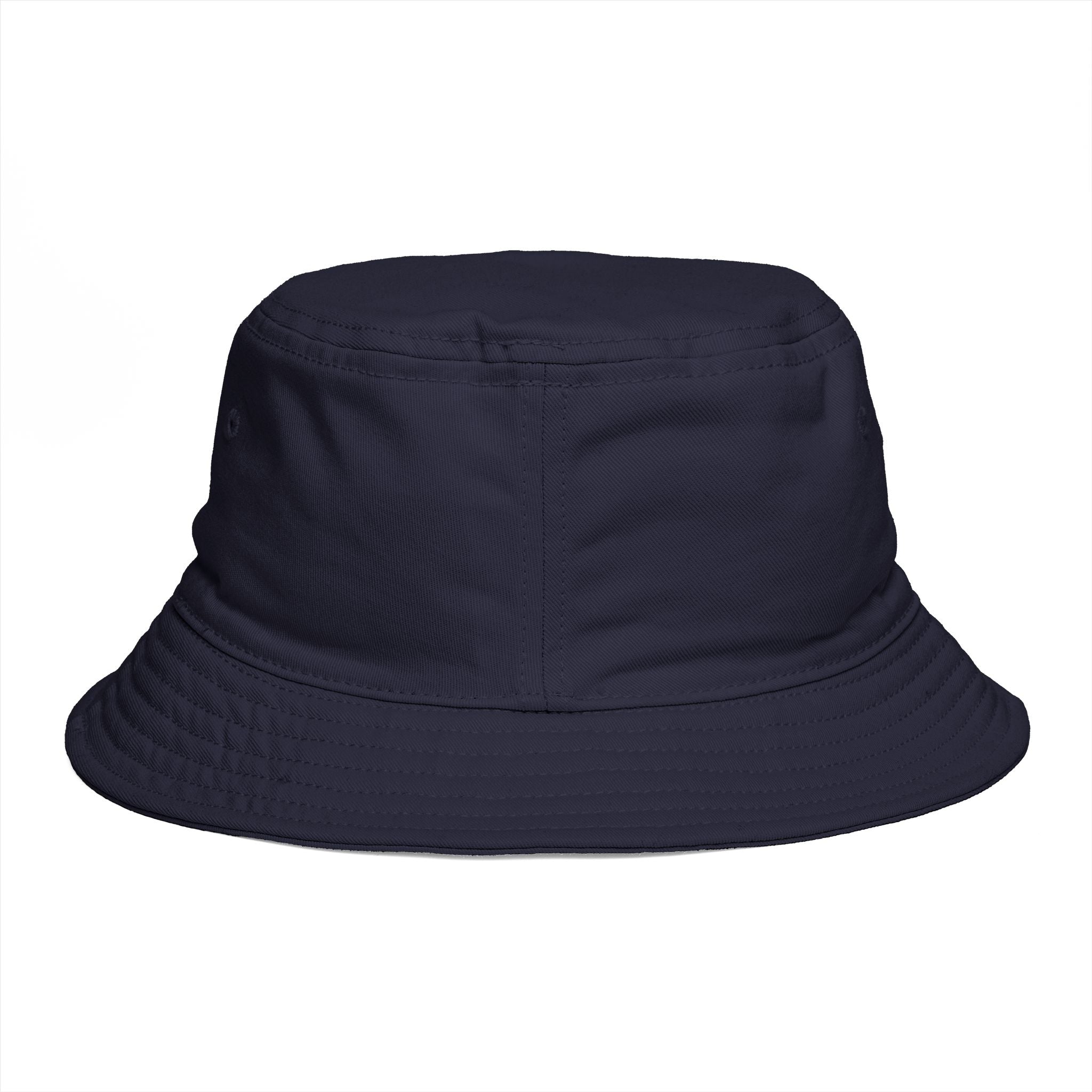 DELUX Brown Bucket Hat — Retro Logo Casual Sun Hat