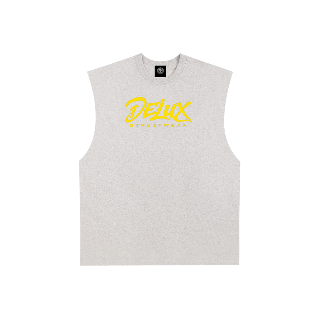 DeLuX Raw Edge Cotton Tank Top