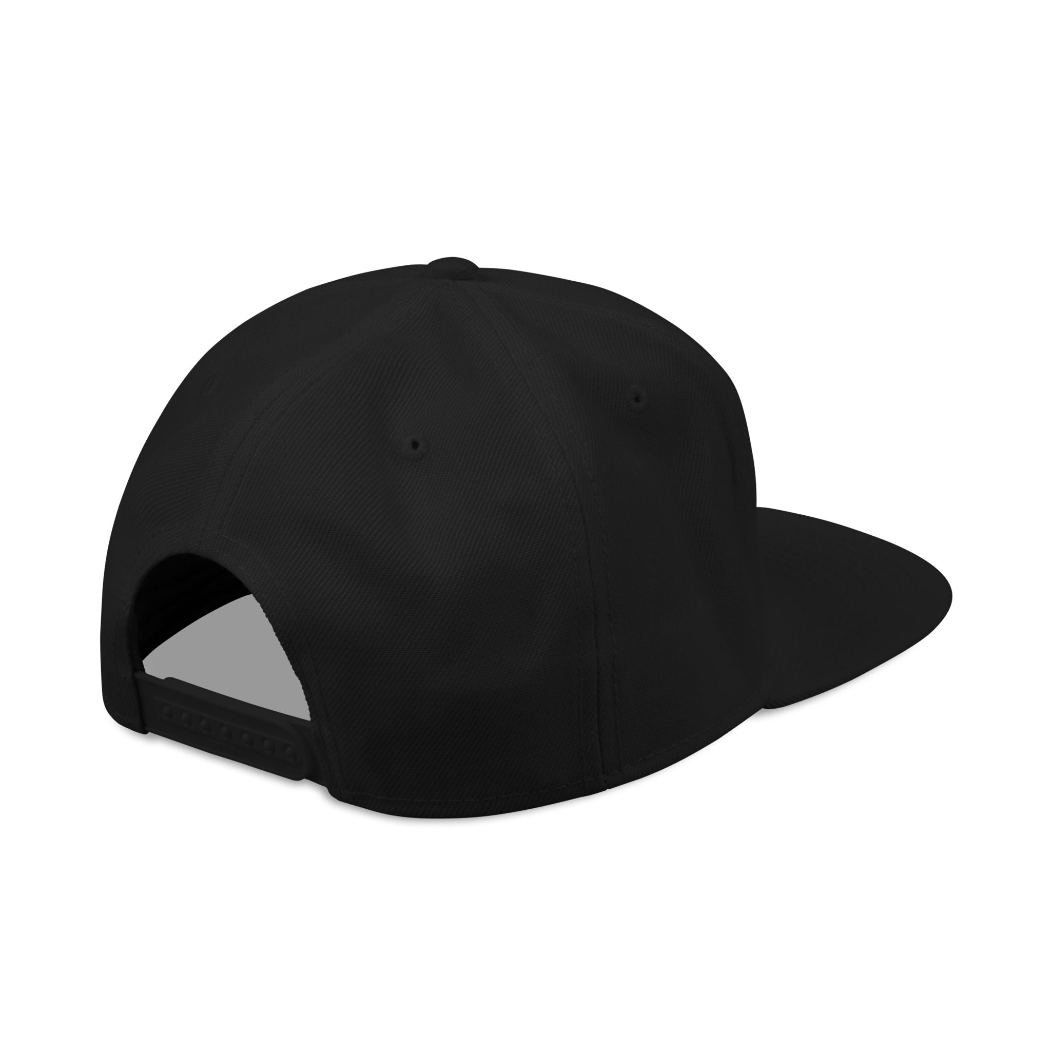 Embroidered Snapback Hat — Vintage Circle Logo Streetwear Cap