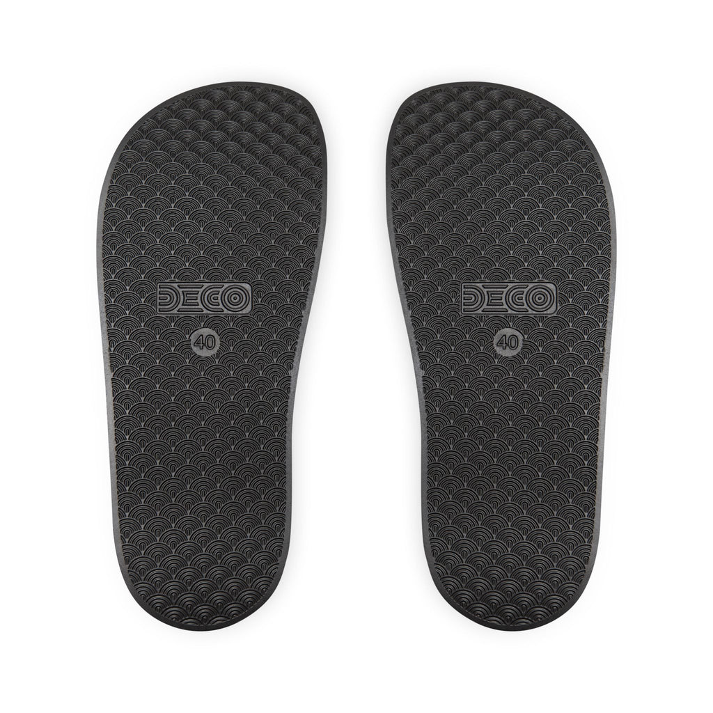 Men's Removable-Strap Slide Sandals — Blue DELUX Streetwear Comfort Slides