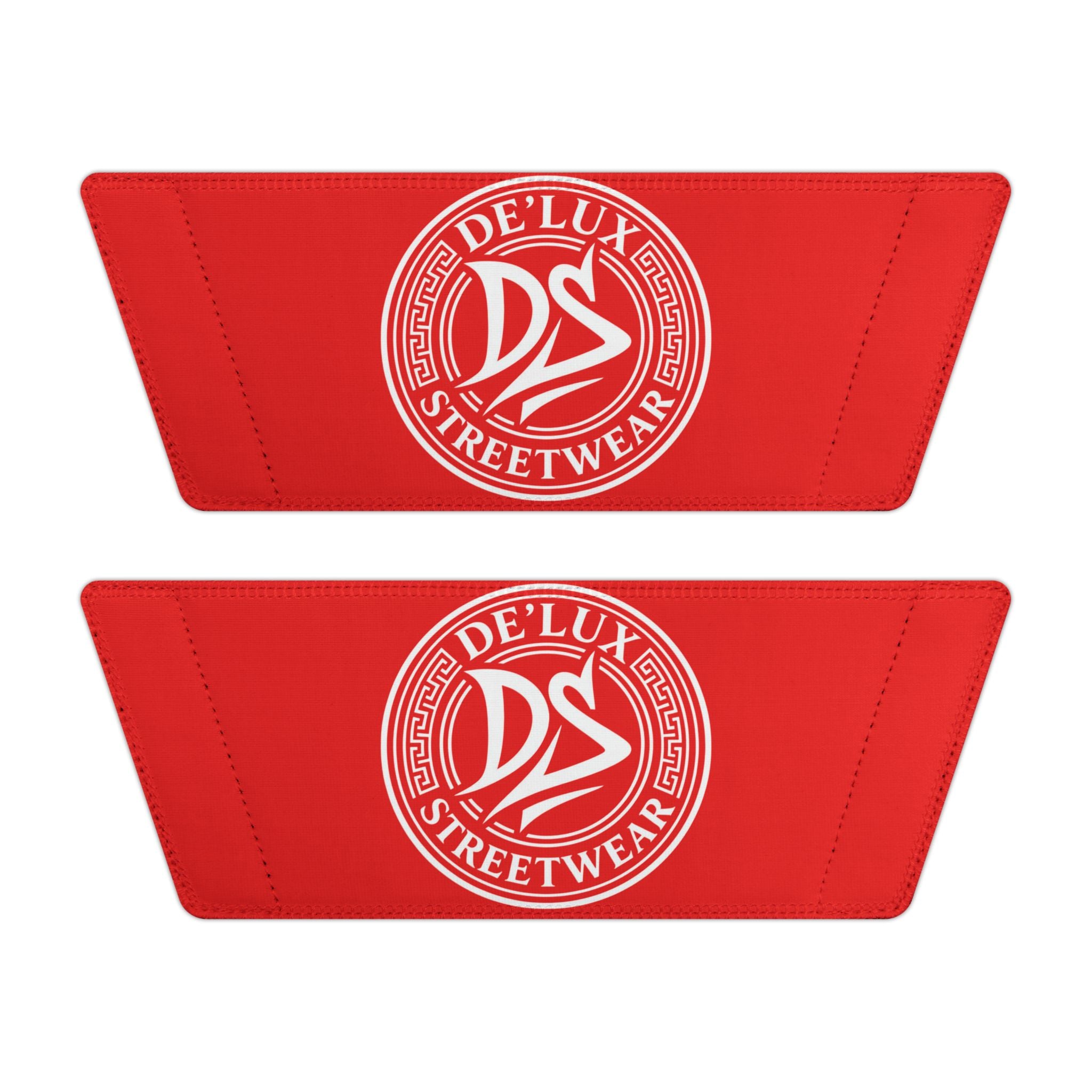 Men's Slide Sandals — Red Deluxe Streetwear Logo Slides