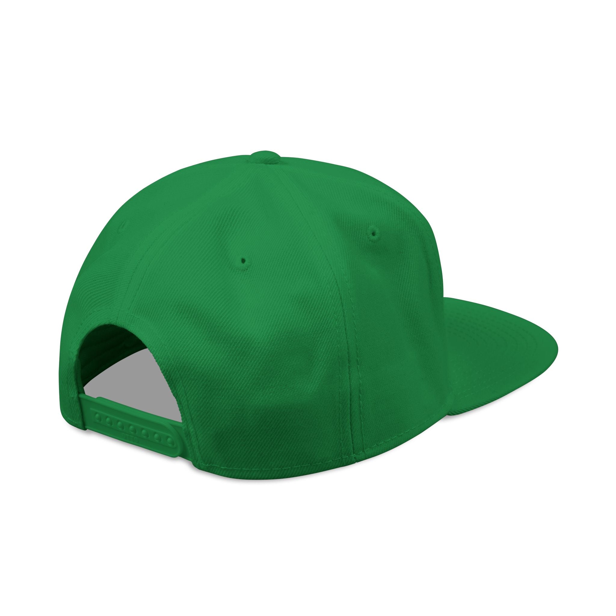 Embroidered Snapback Hat — Vintage Circle Logo Streetwear Cap