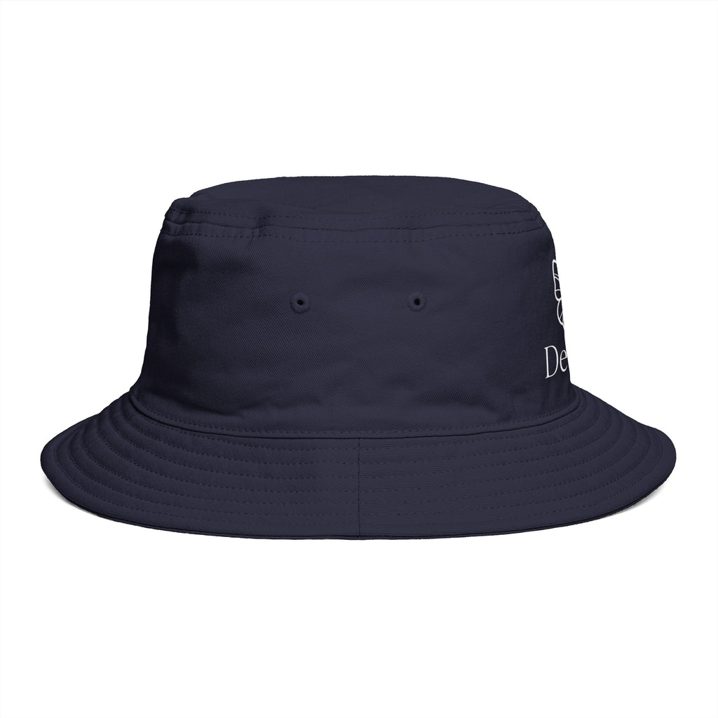 Women De’LuX Butterfly Bucket Hat — Embroidered Brown Fashion Hat