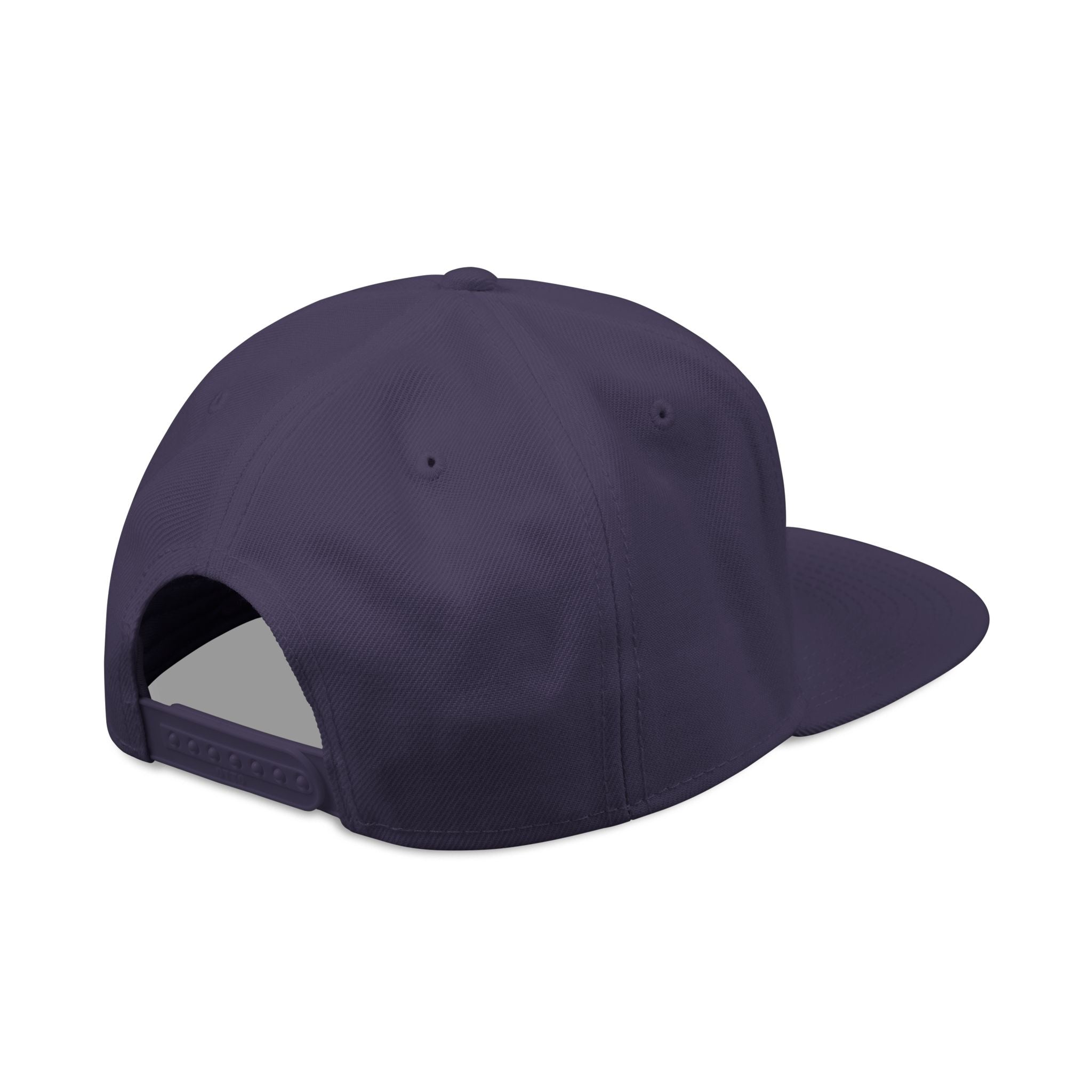 Mens Embroidered 'Delux' Snapback Cap – Streetwear Flat-Brim Hat