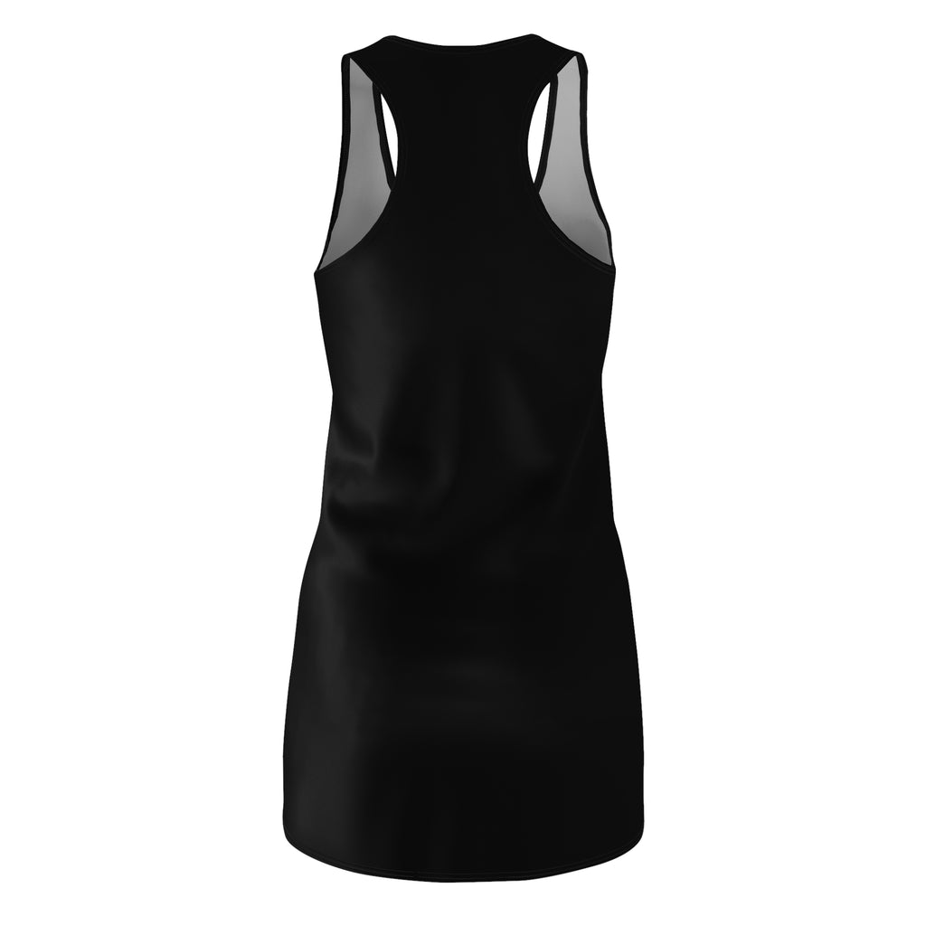 Racerback Dress — De'LuX Butterfly Logo Black AOP