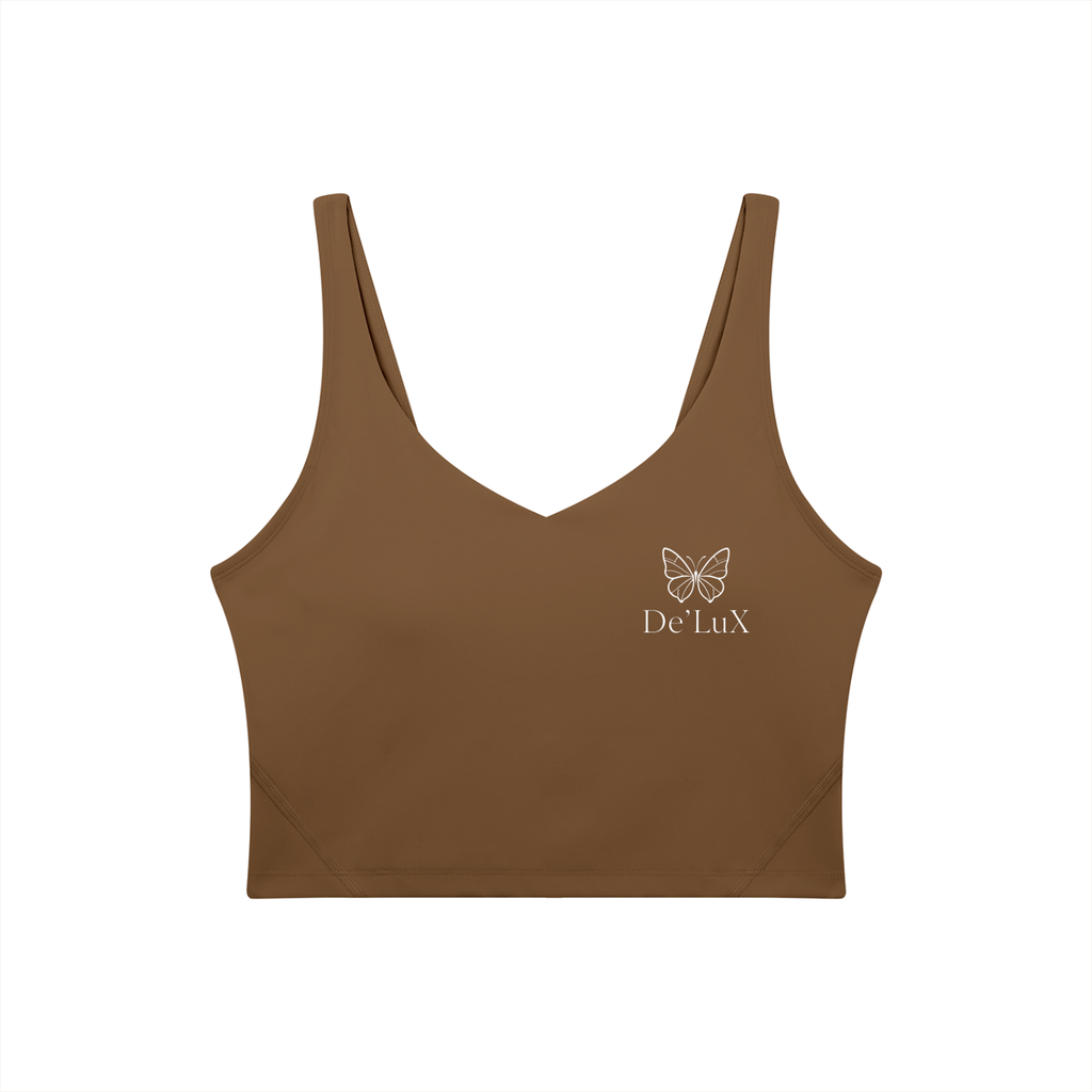 Women's V-Neck Yoga Sports Bra