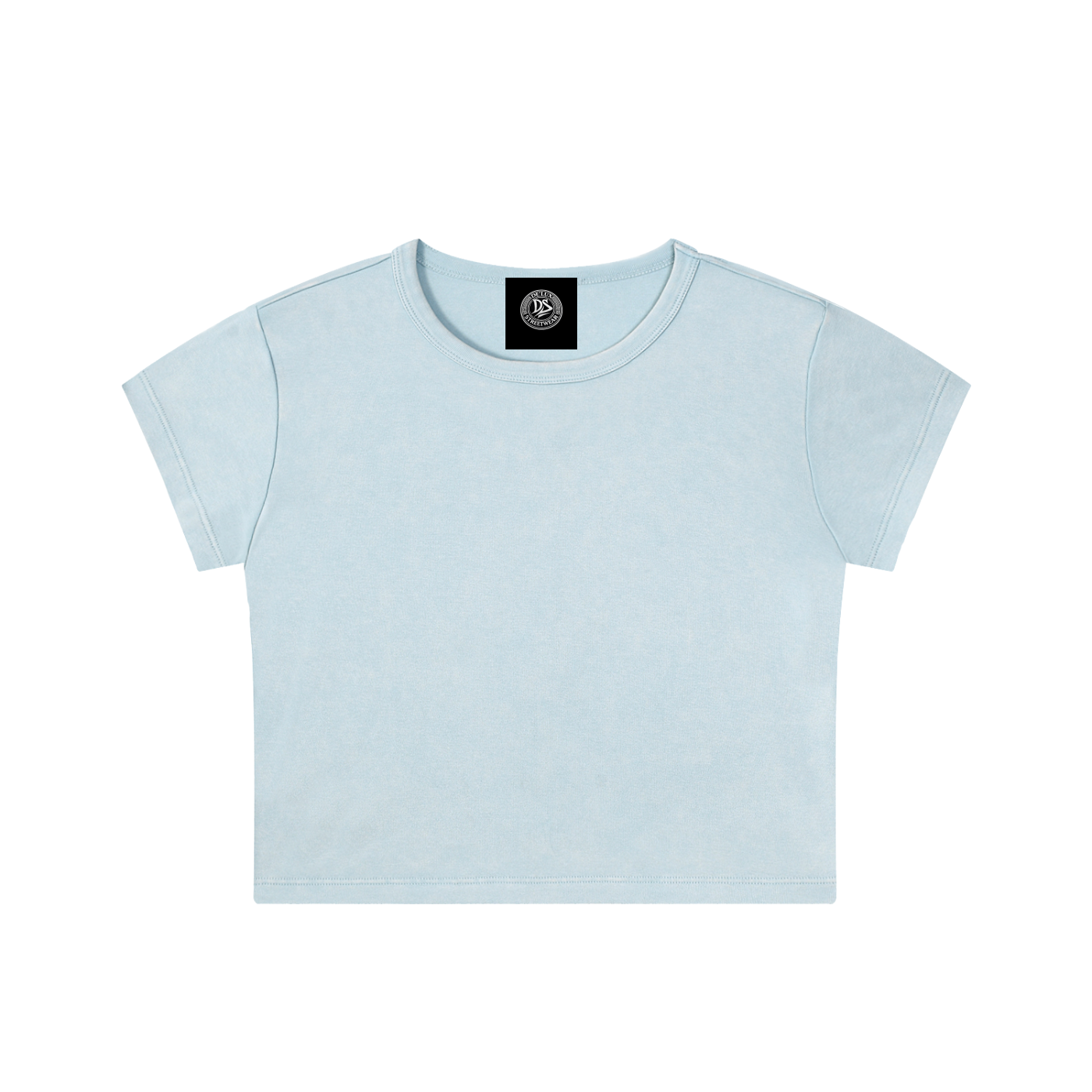 DeLuX Snow Washed Crop Top