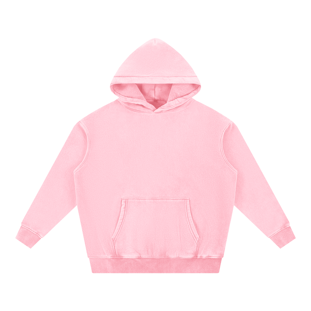 DeLuX Snow Wash Fleece Oversize Hoodie