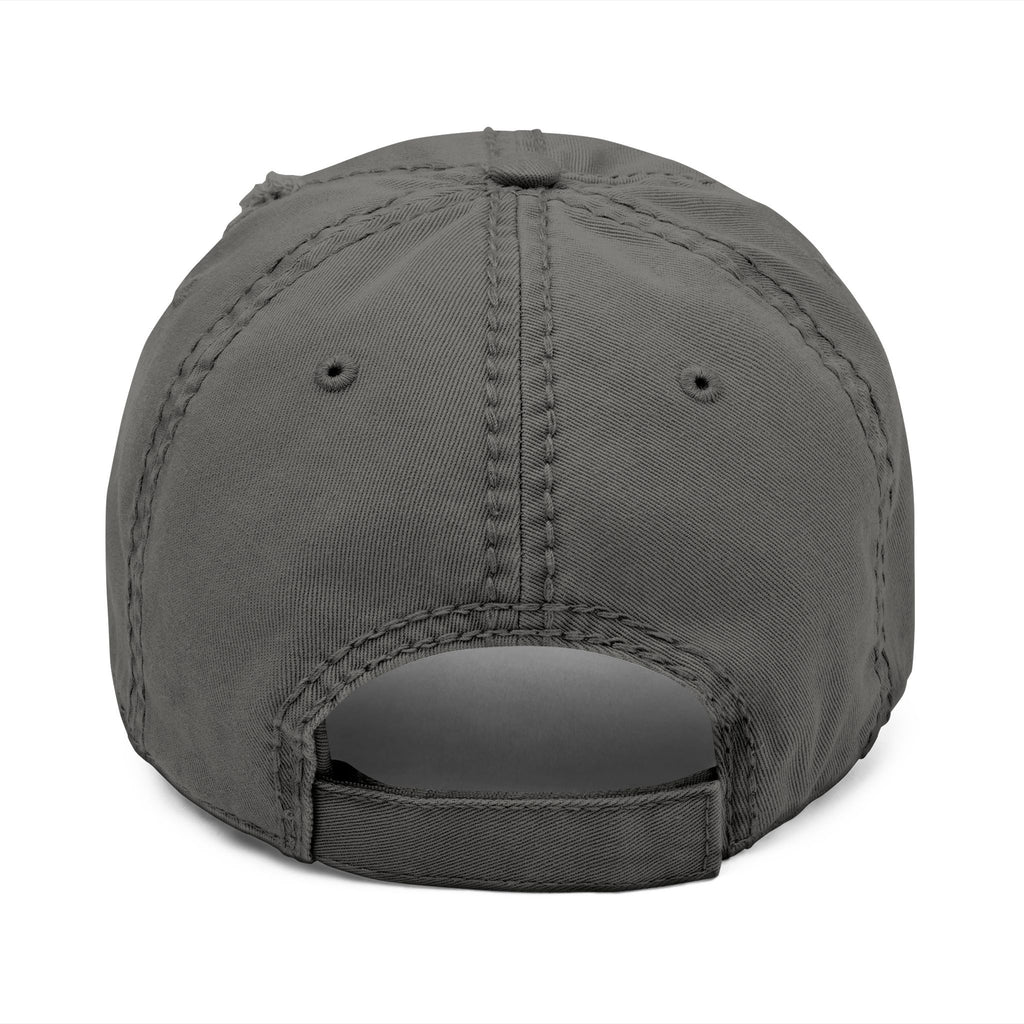 Distressed Embroidered 'DELUX' Dad Hat — Vintage Washed Baseball Cap