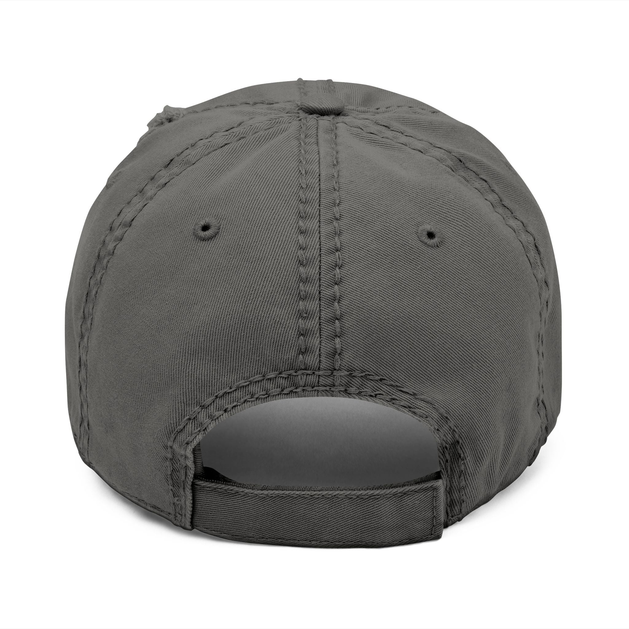 Distressed Embroidered 'DELUX' Dad Hat — Vintage Washed Baseball Cap
