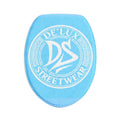 Toilet Rug Set — De'Lux Streetwear 3-Piece Bathroom Mat Set (Blue, Logo)