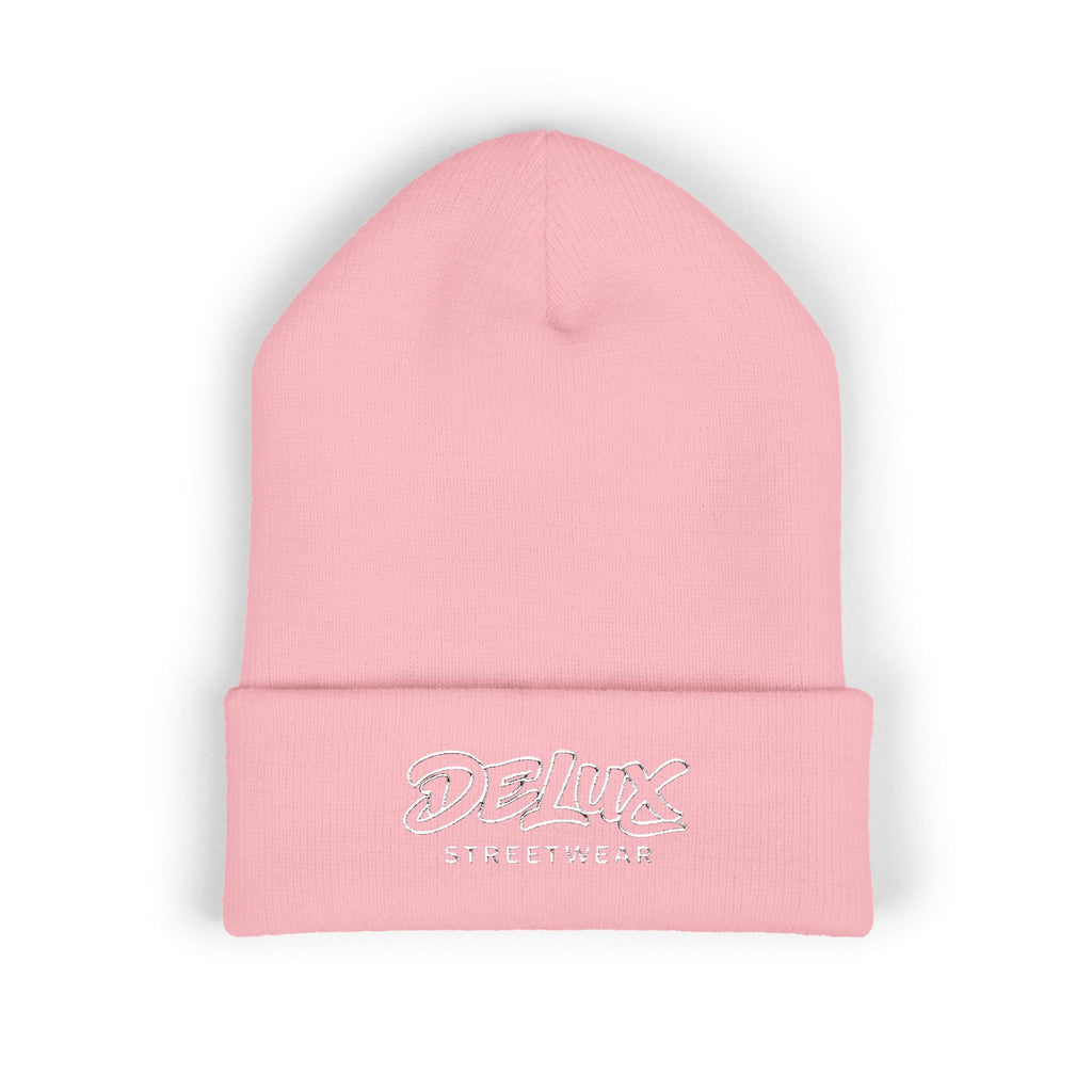 Delux Streetwear Embroidered Cuffed Beanie — Bold Knit Hat