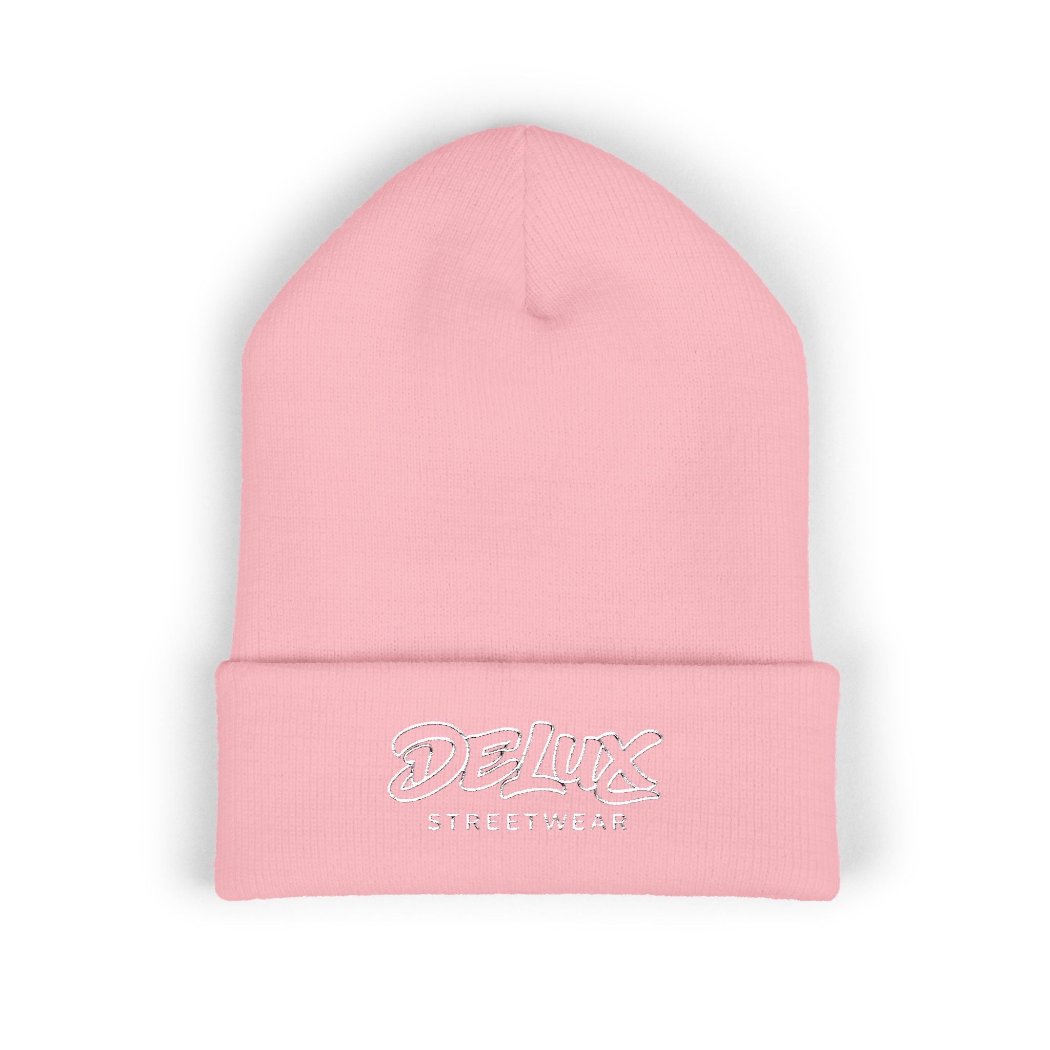 Delux Streetwear Embroidered Cuffed Beanie — Bold Knit Hat