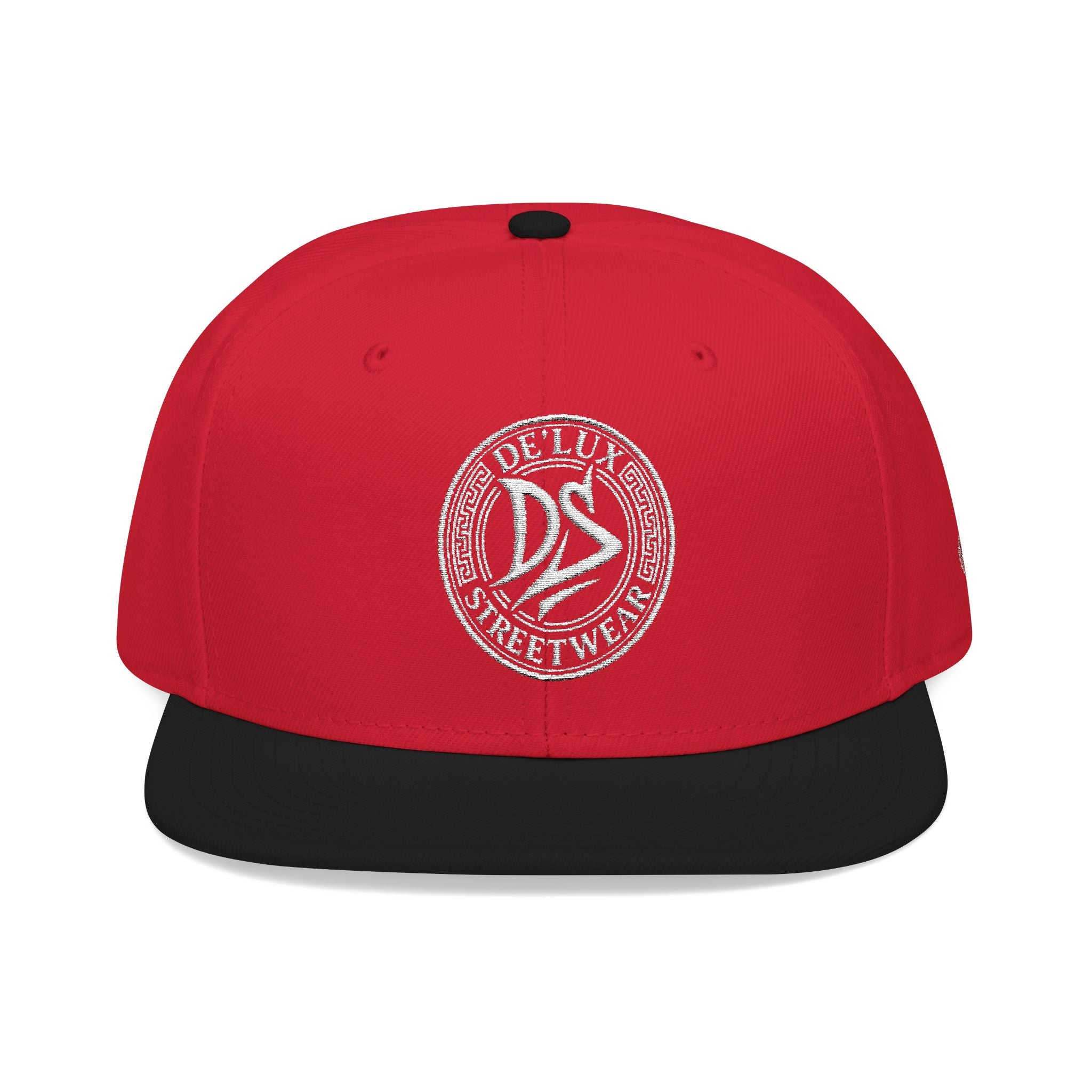 Embroidered Snapback Hat — Vintage Circle Logo Streetwear Cap