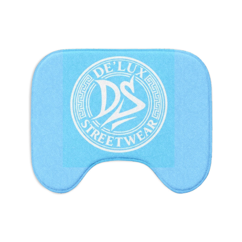 Toilet Rug Set — De'Lux Streetwear 3-Piece Bathroom Mat Set (Blue, Logo)