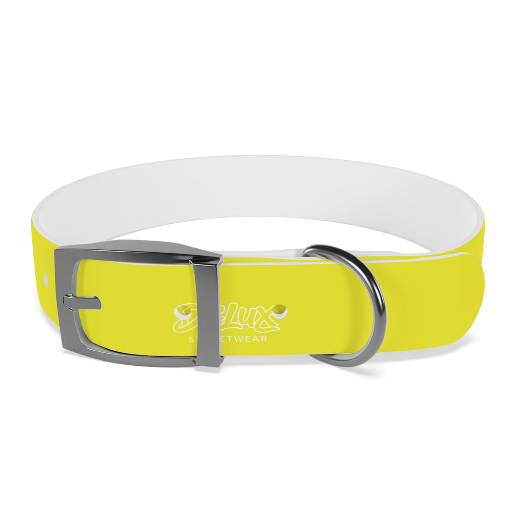 Neon Yellow Reflective Dog Collar — High-Visibility Safety Collar for Pets