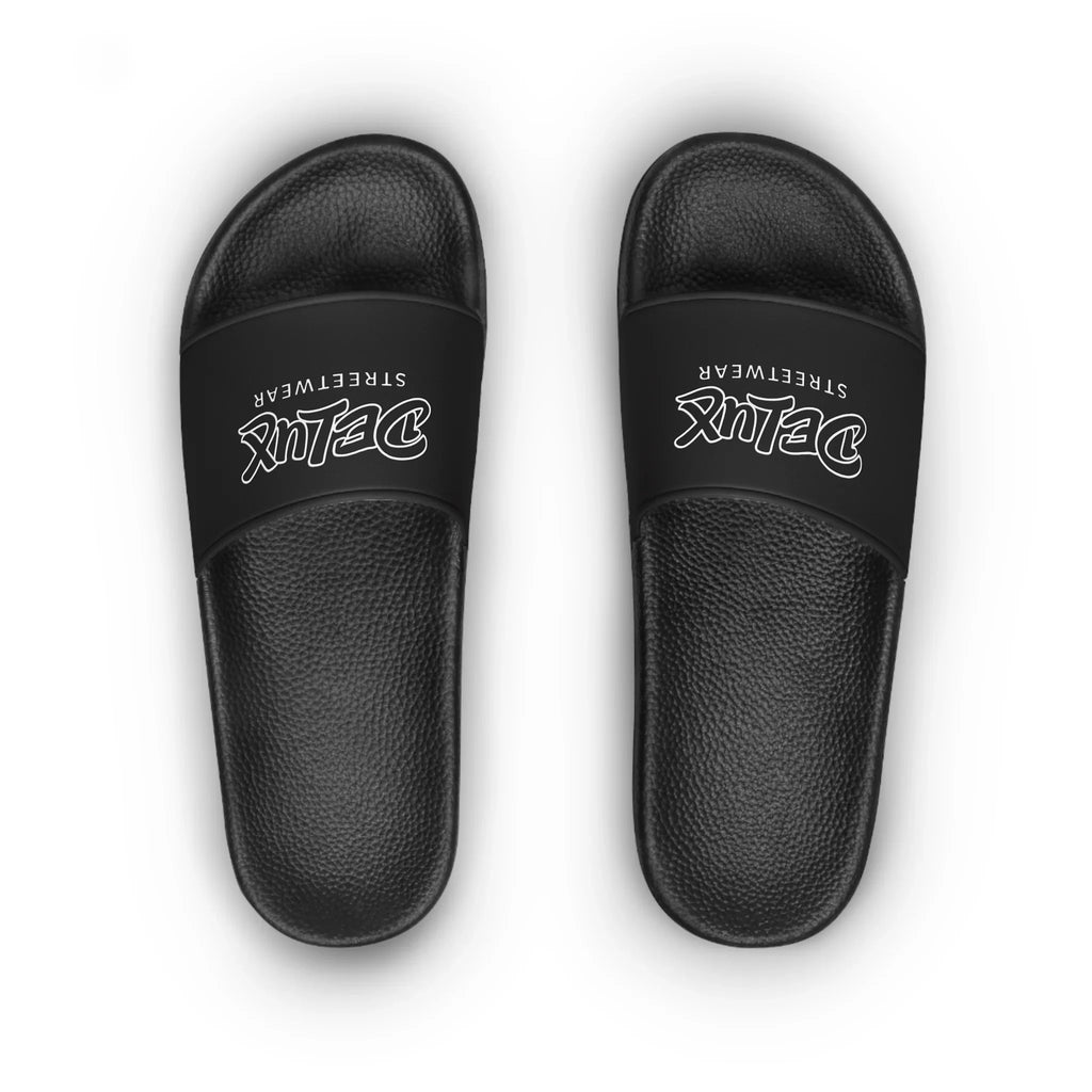 Women's Slide Sandals — DELUX Streetwear Logo Pool Slides