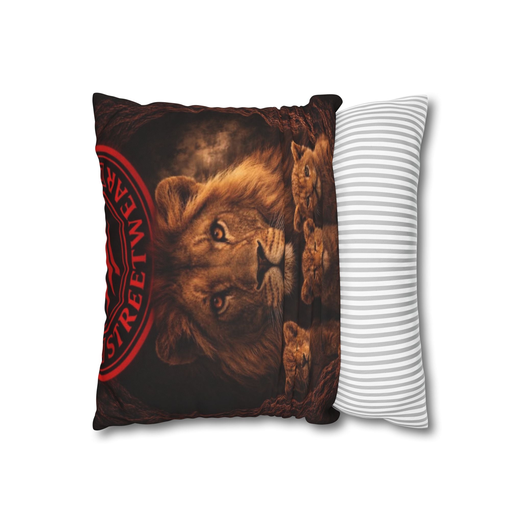 De'Lux Streetwear DS Logo Square Throw Pillowcase