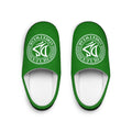 Green 'Deluxe Streetwear' Logo Men's Indoor Slippers