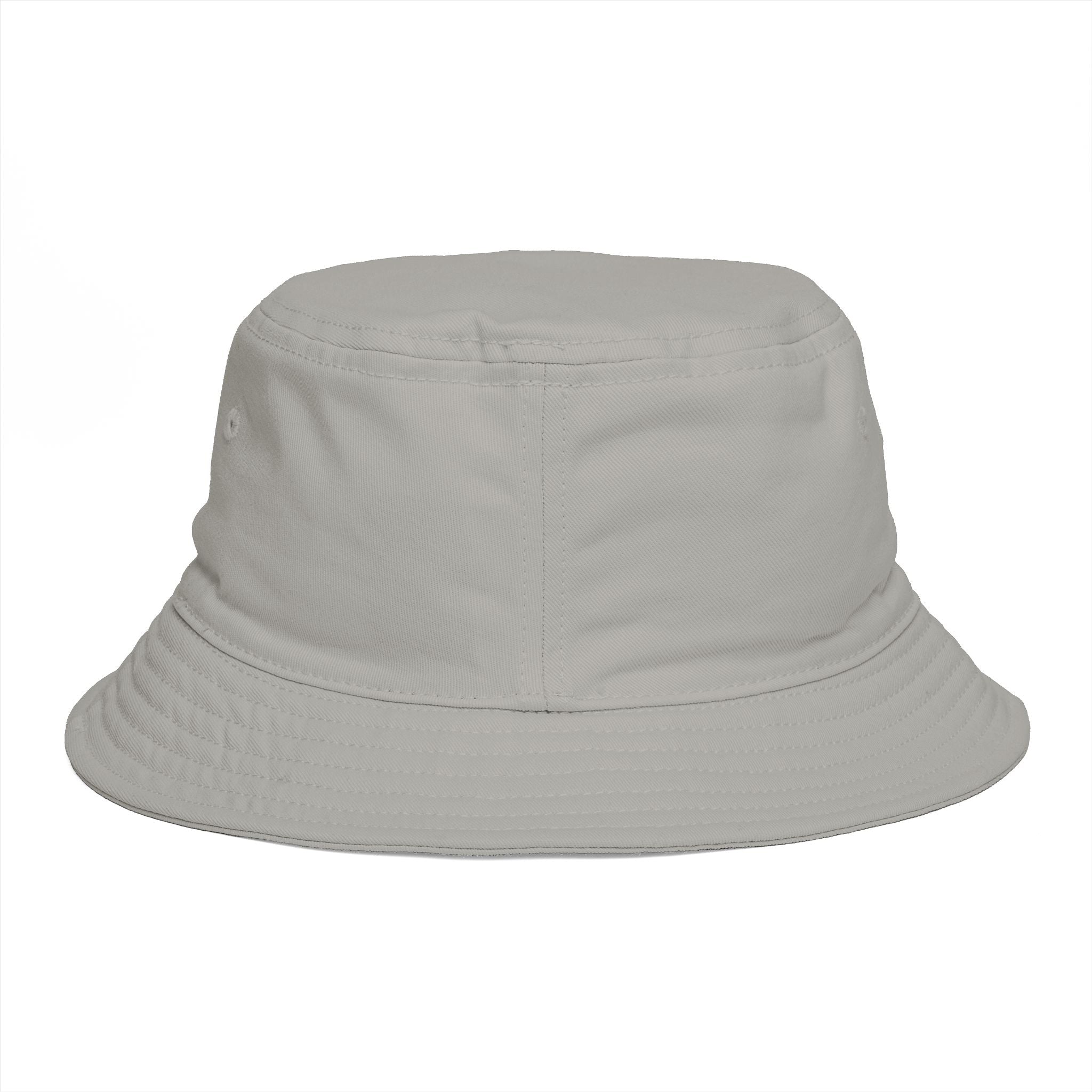 DELUX Brown Bucket Hat — Retro Logo Casual Sun Hat