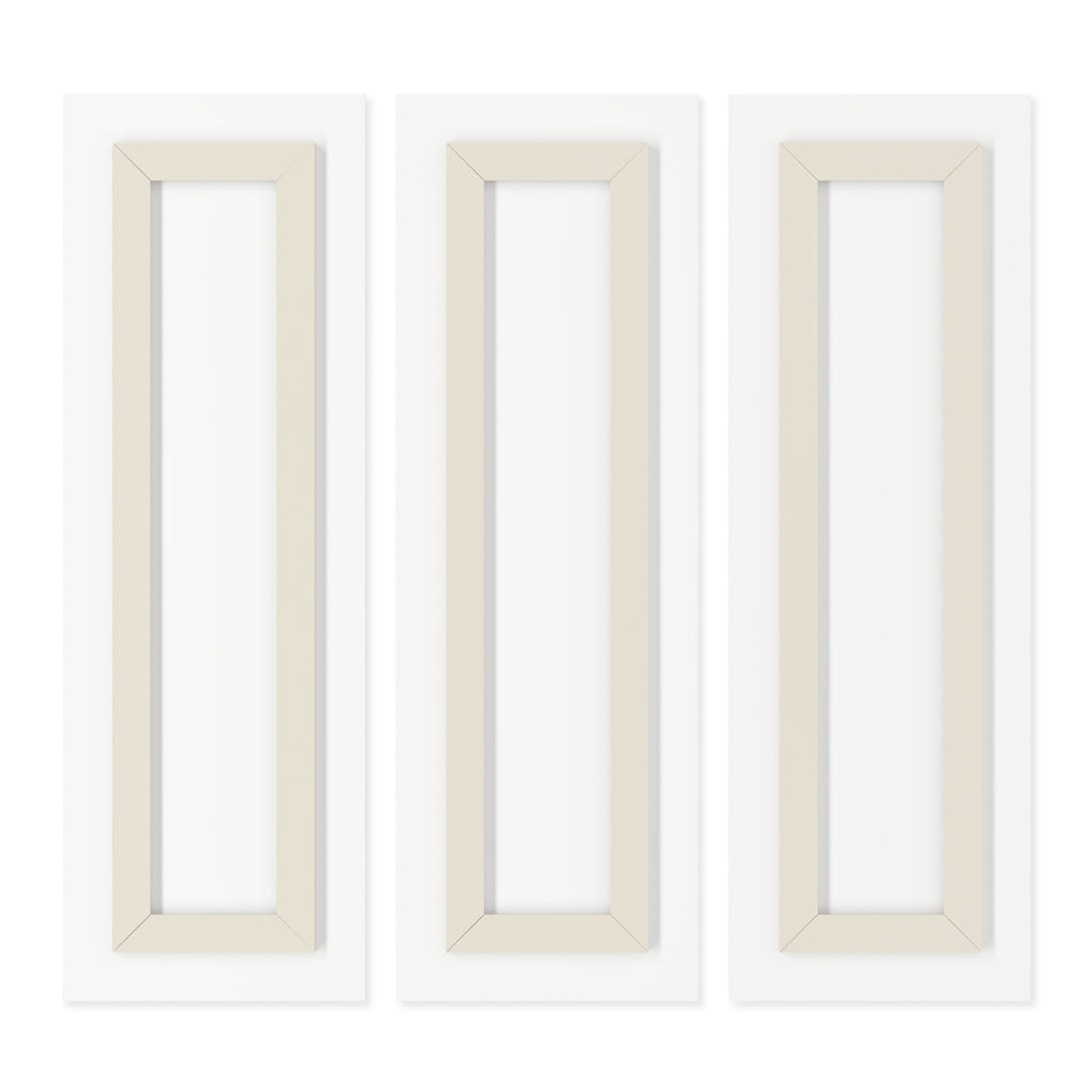Delux Streetwear Triptych Acrylic Wall Art — Modern Black Logo Panels