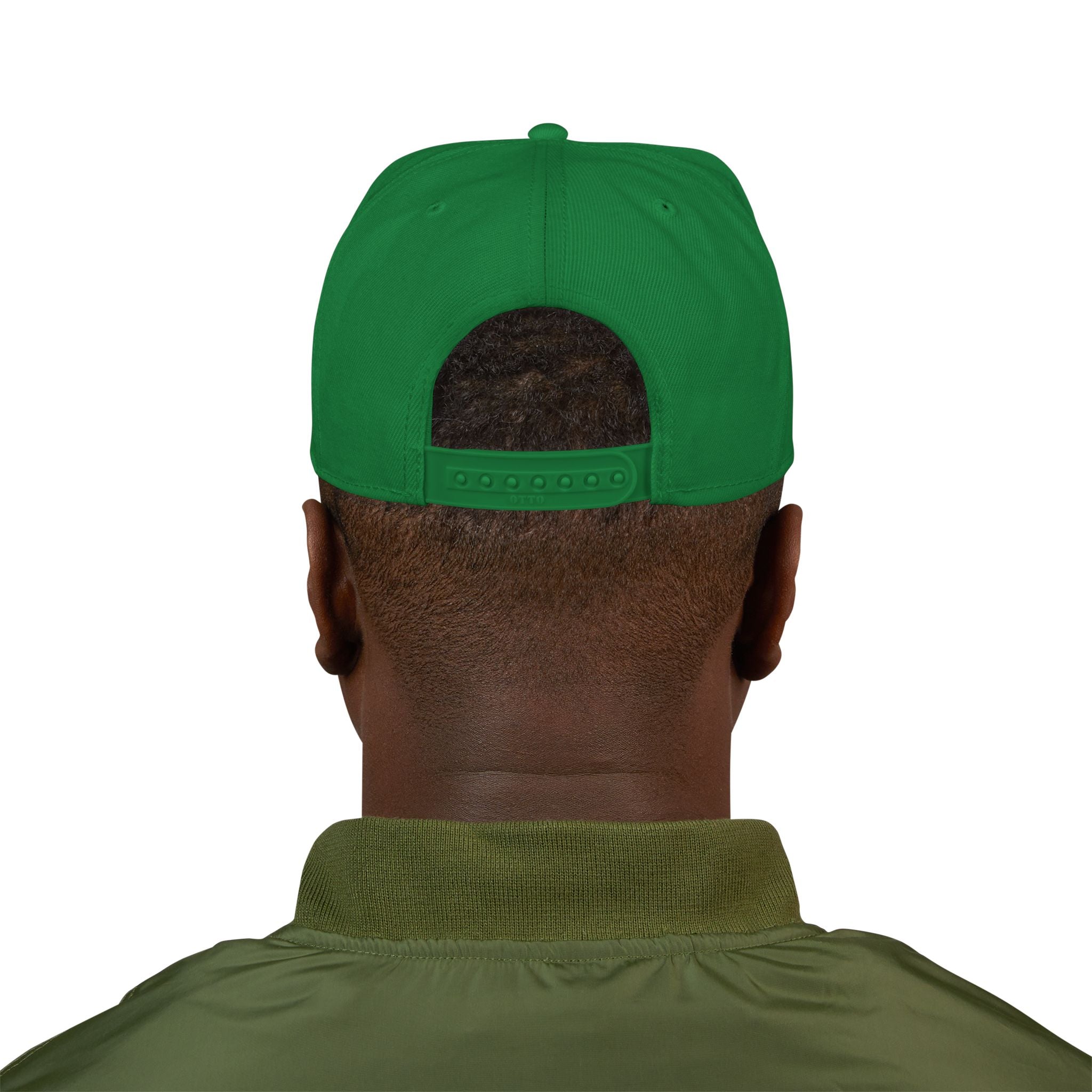 Mens Embroidered 'Delux' Snapback Cap – Streetwear Flat-Brim Hat