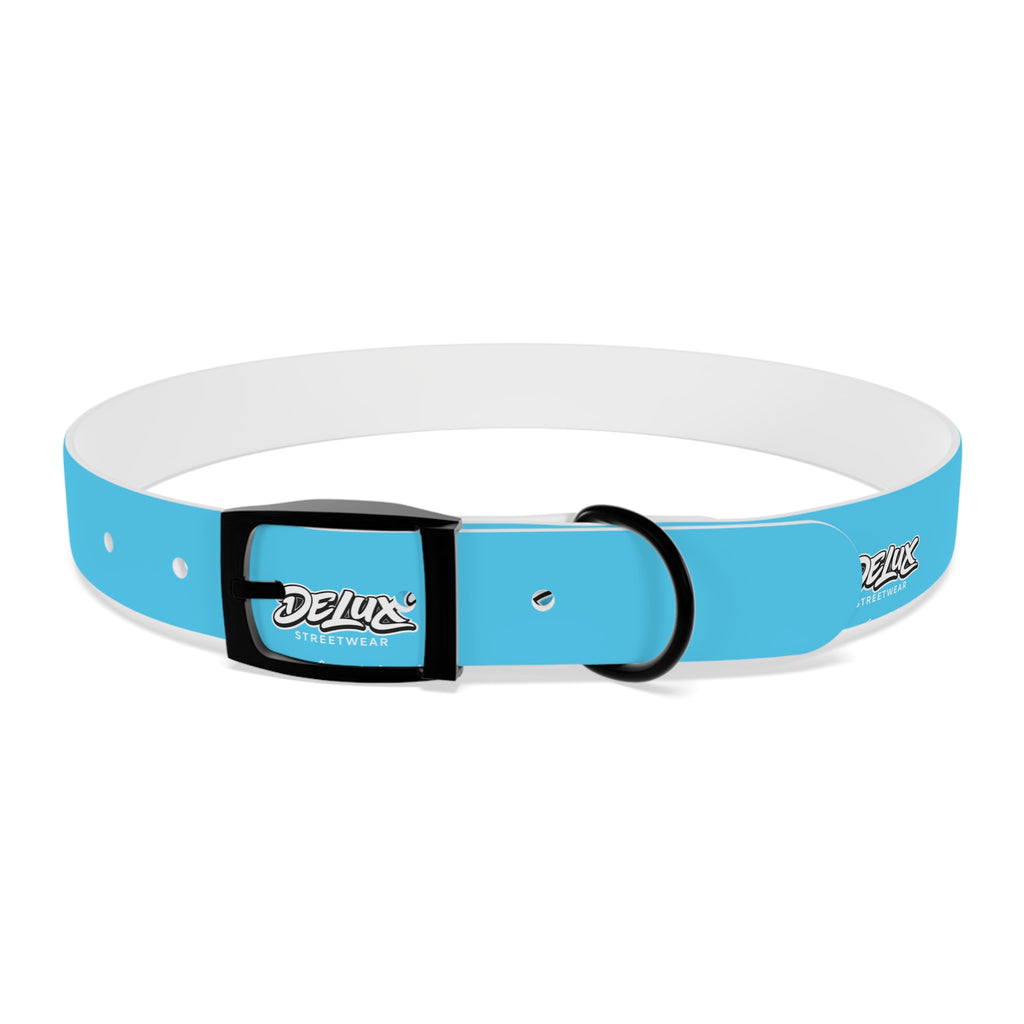 Aqua Blue Dog Collar — Durable Waterproof Pet Collar with Black Buckle