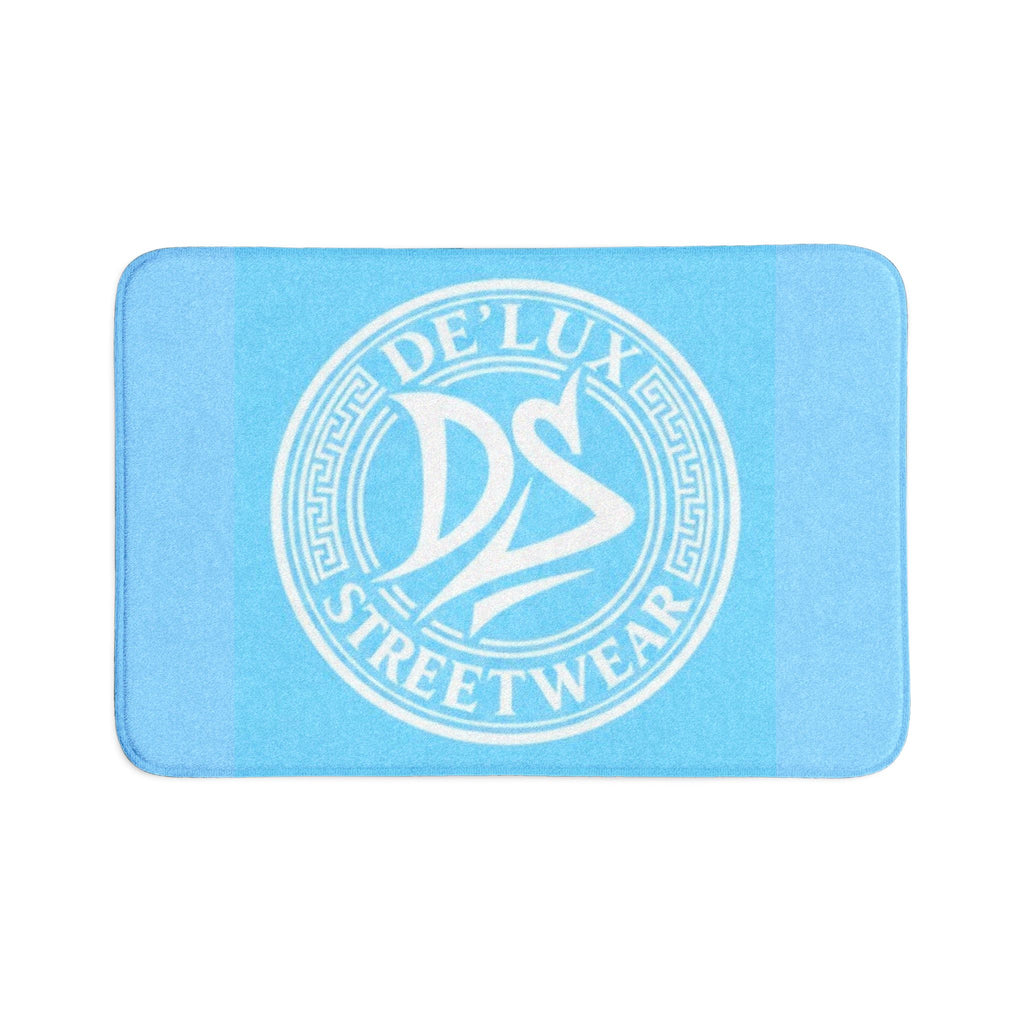 Toilet Rug Set — De'Lux Streetwear 3-Piece Bathroom Mat Set (Blue, Logo)