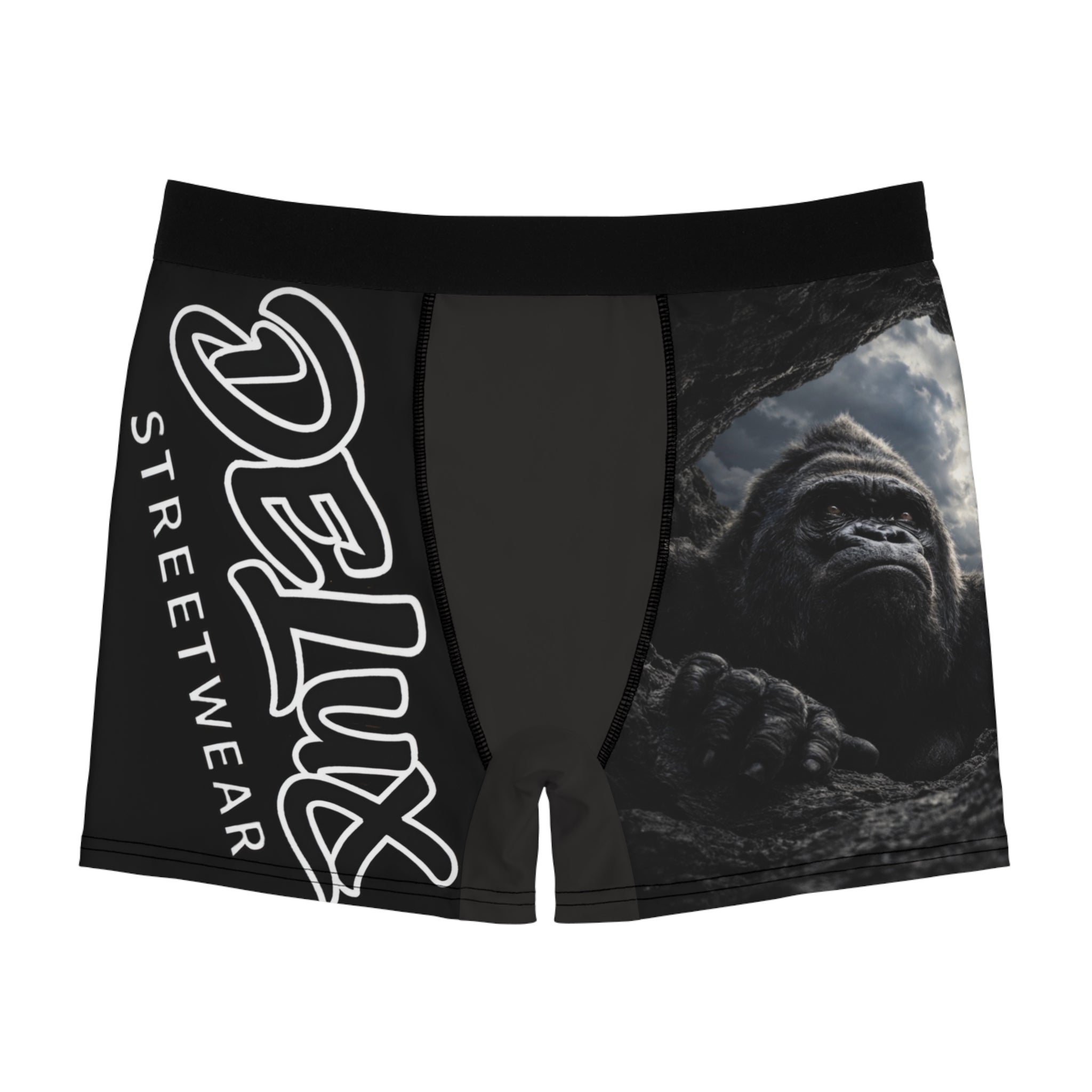 DeLUX Gorilla Print Boxer Briefs — DELUX Streetwear All-Over Print Men’s Underwear