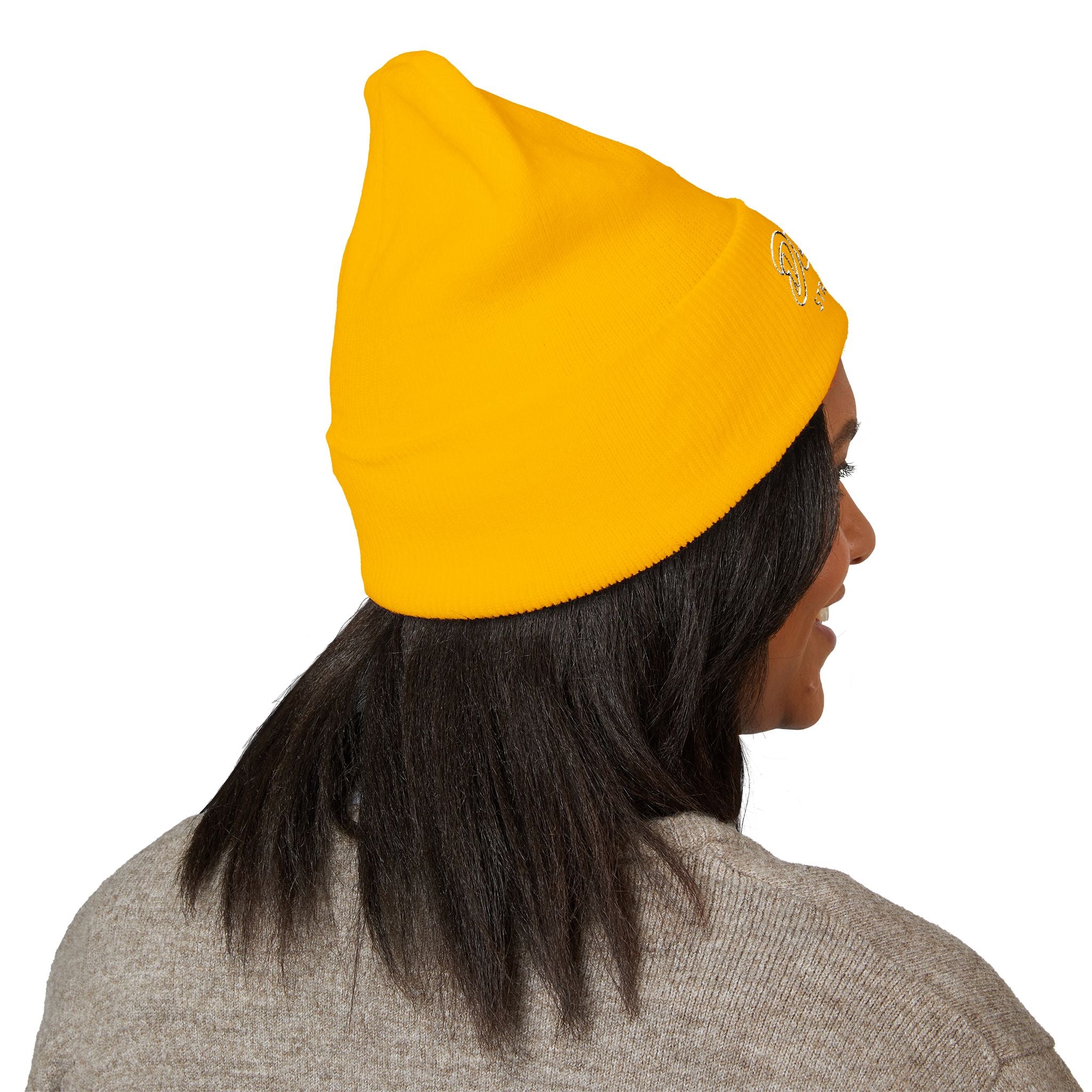 Delux Streetwear Embroidered Cuffed Beanie — Bold Knit Hat