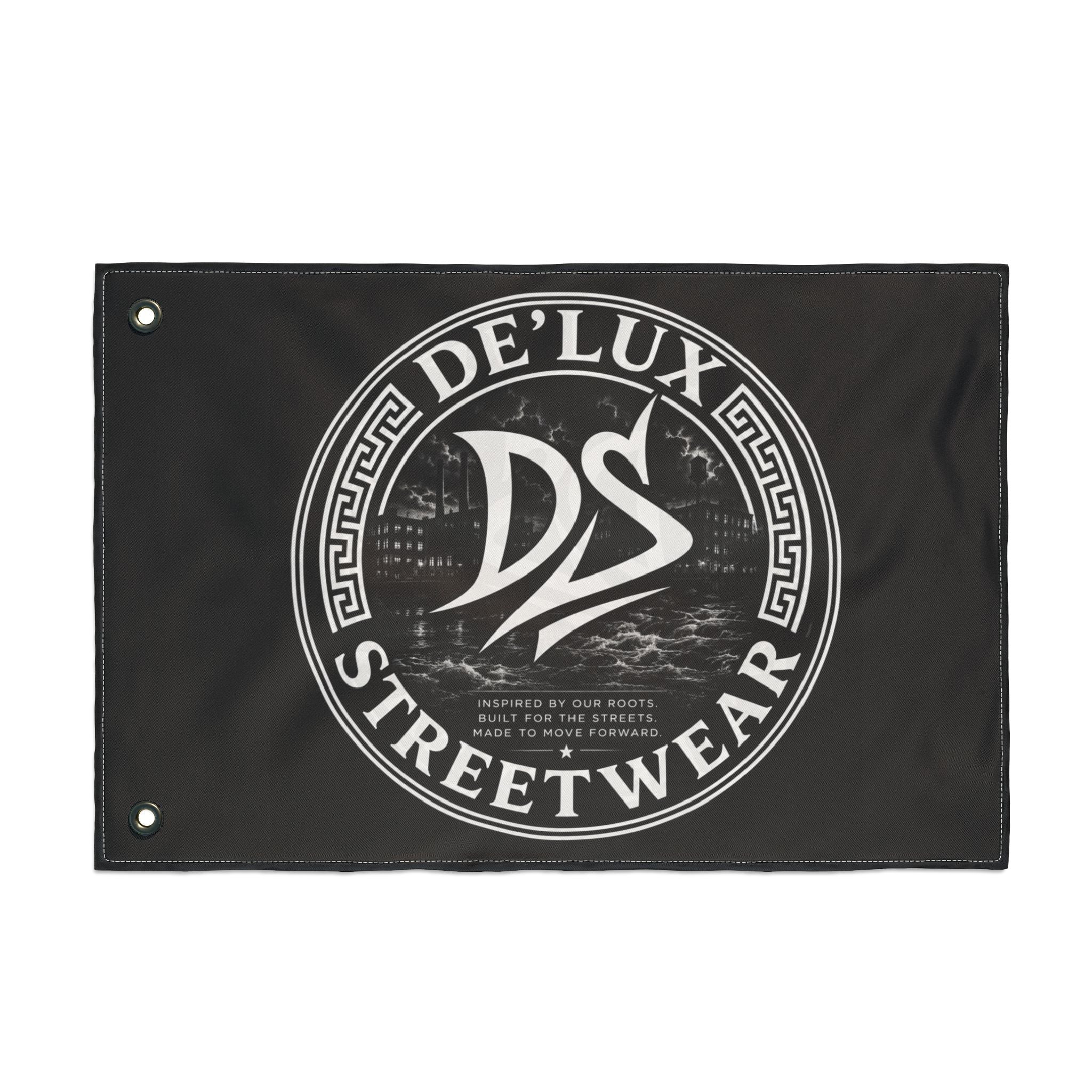 Double-Sided Flag — De'Lux Streetwear Logo Flag