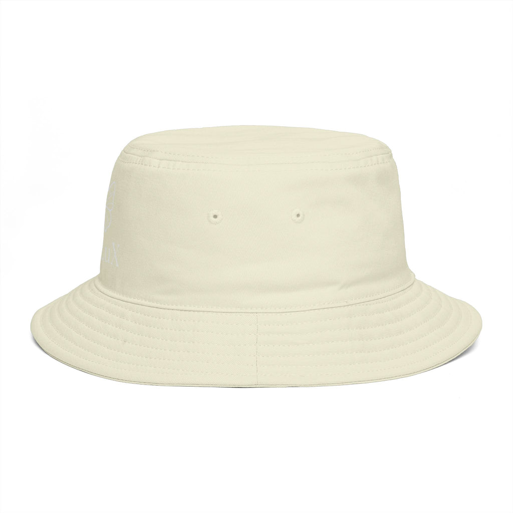 Women De’LuX Butterfly Bucket Hat — Embroidered Brown Fashion Hat