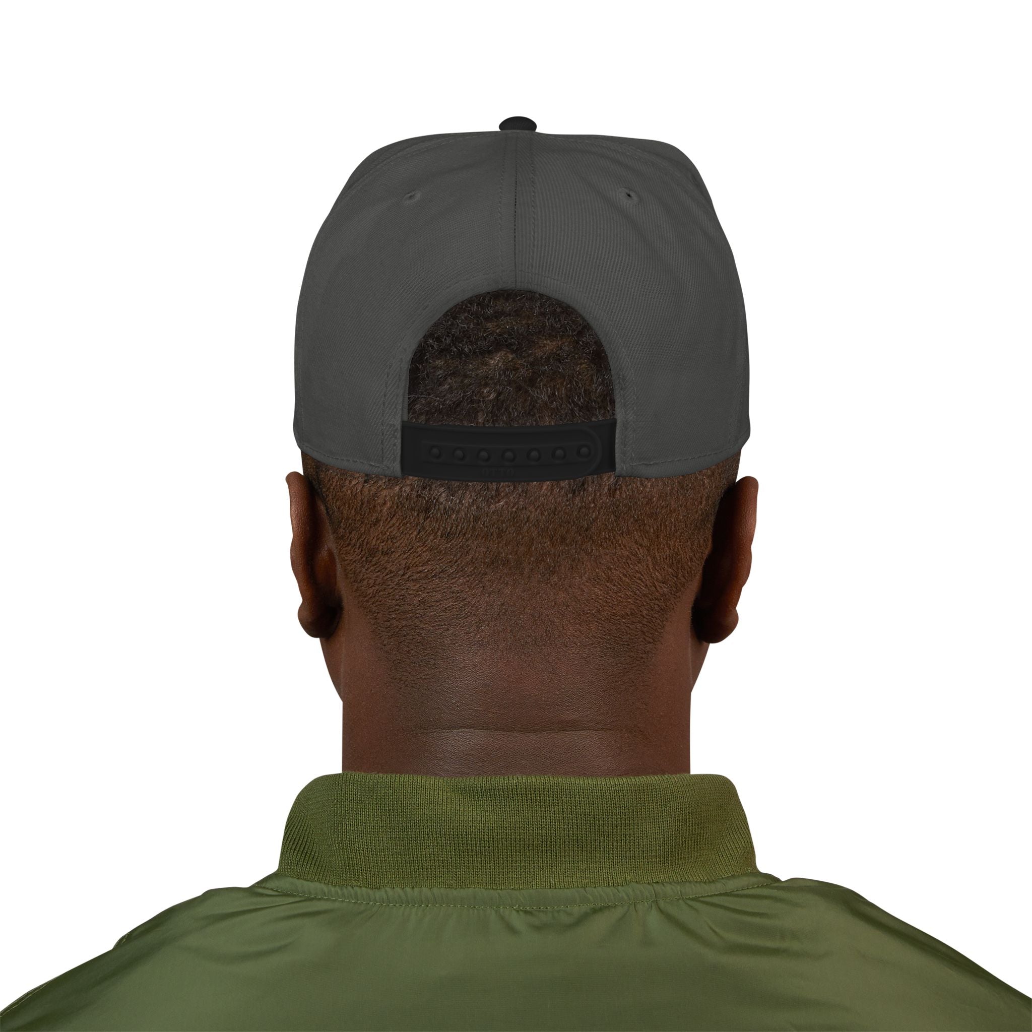 Embroidered Snapback Hat — Vintage Circle Logo Streetwear Cap