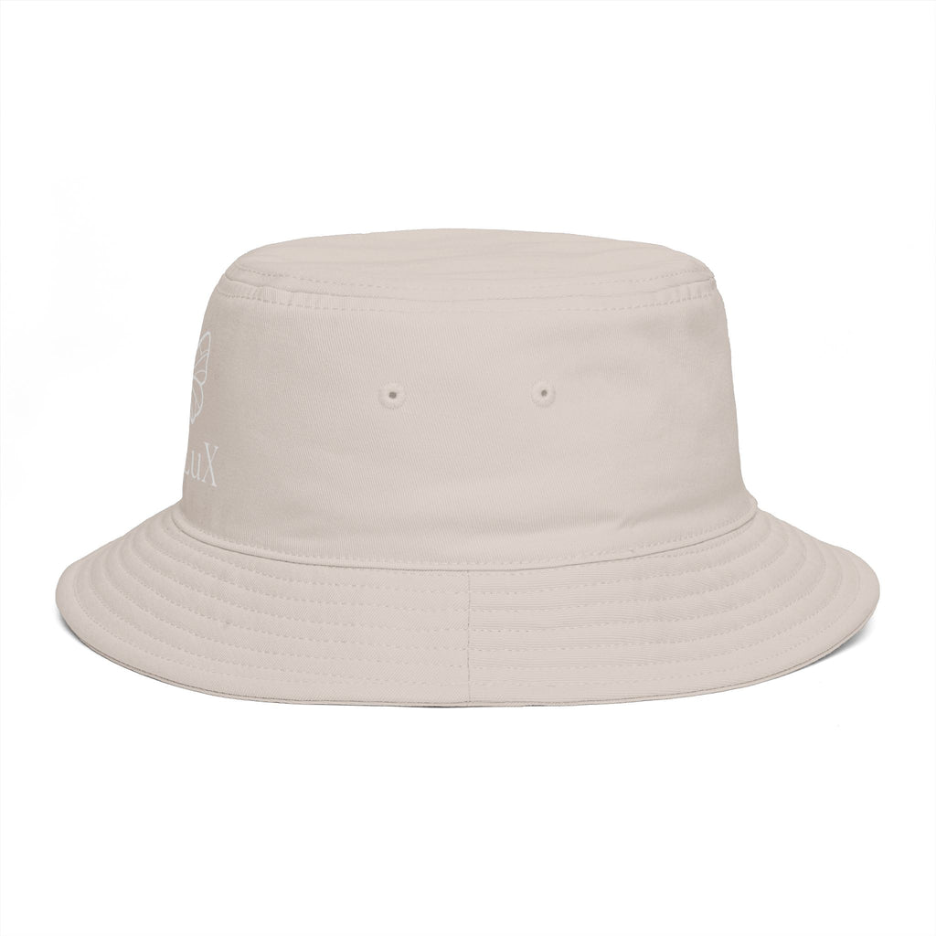 Women De’LuX Butterfly Bucket Hat — Embroidered Brown Fashion Hat